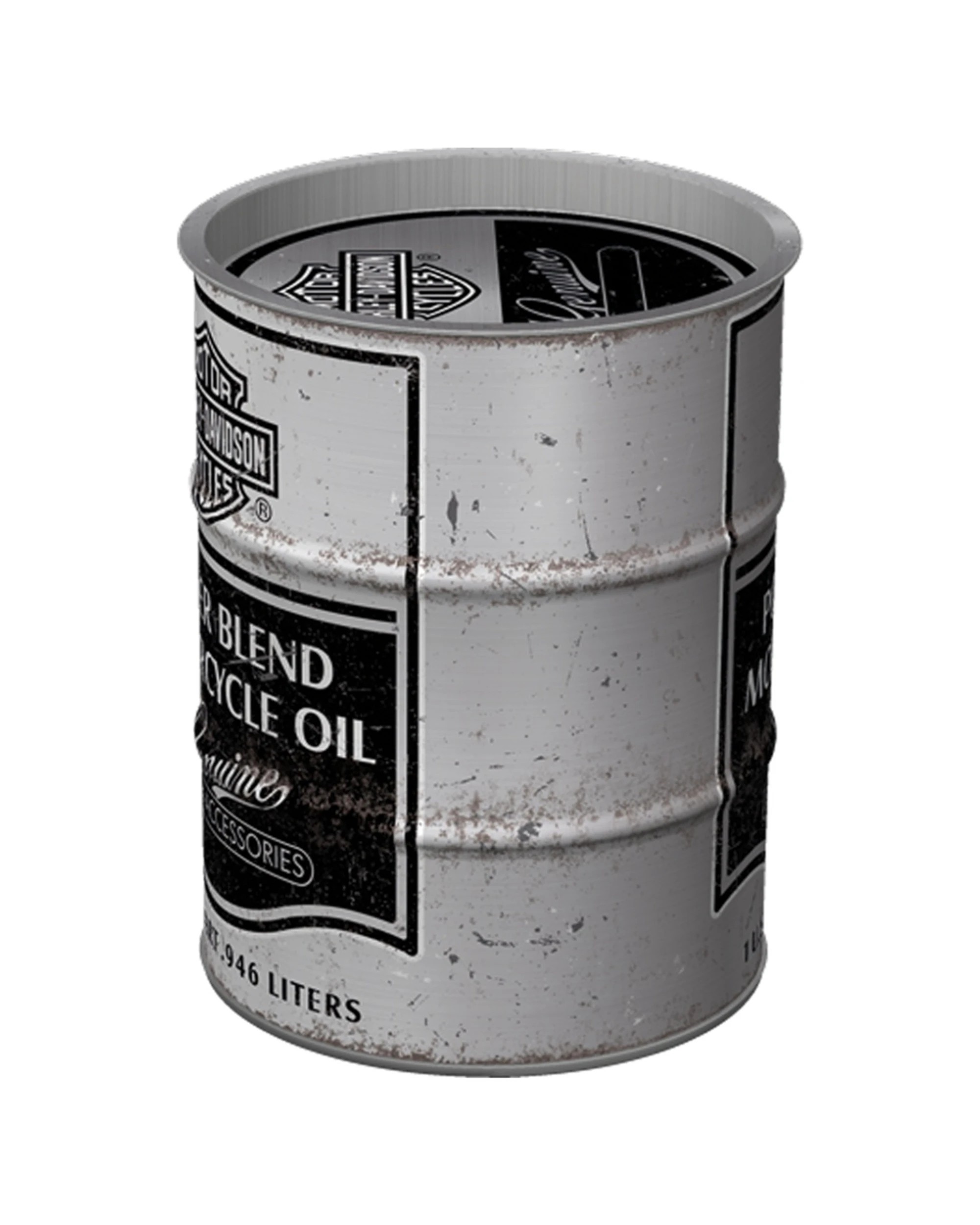 2 Nostalgic-Art Storage Money Box - Harley-Davidson Oil Barrel, 2 of 2