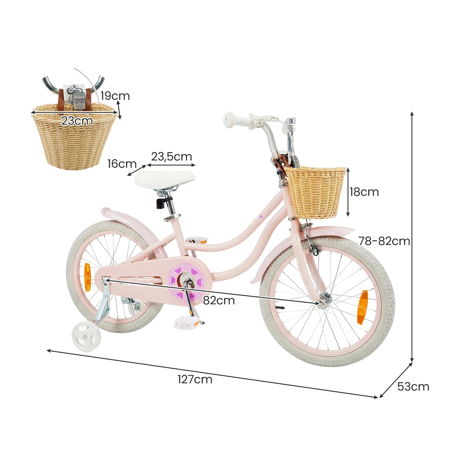 3 Costway 46cm Kids Bike w/Training Wheels Adjustable Children Bicycle, 3 of 3