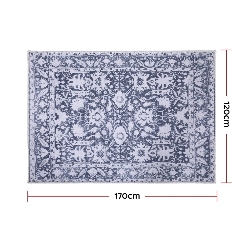 2 Artiss Floor Rug 120x170cm Soft  Washable Modern Area Rug Floor Carpet Mat - Blue, 2 of 2