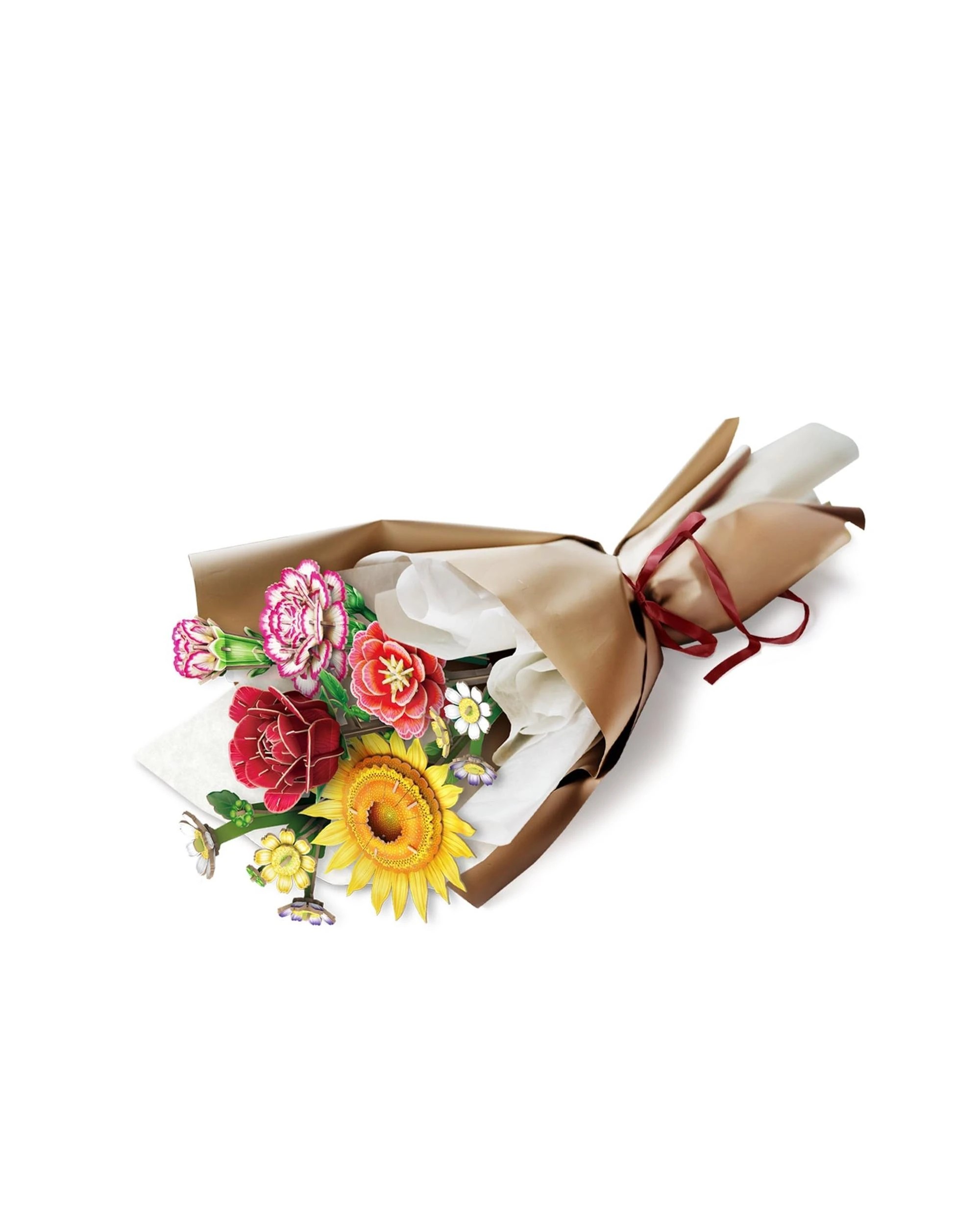 2 CubicFun Flower Bouquet Combination 3D Jigsaw Puzzle, 2 of 2