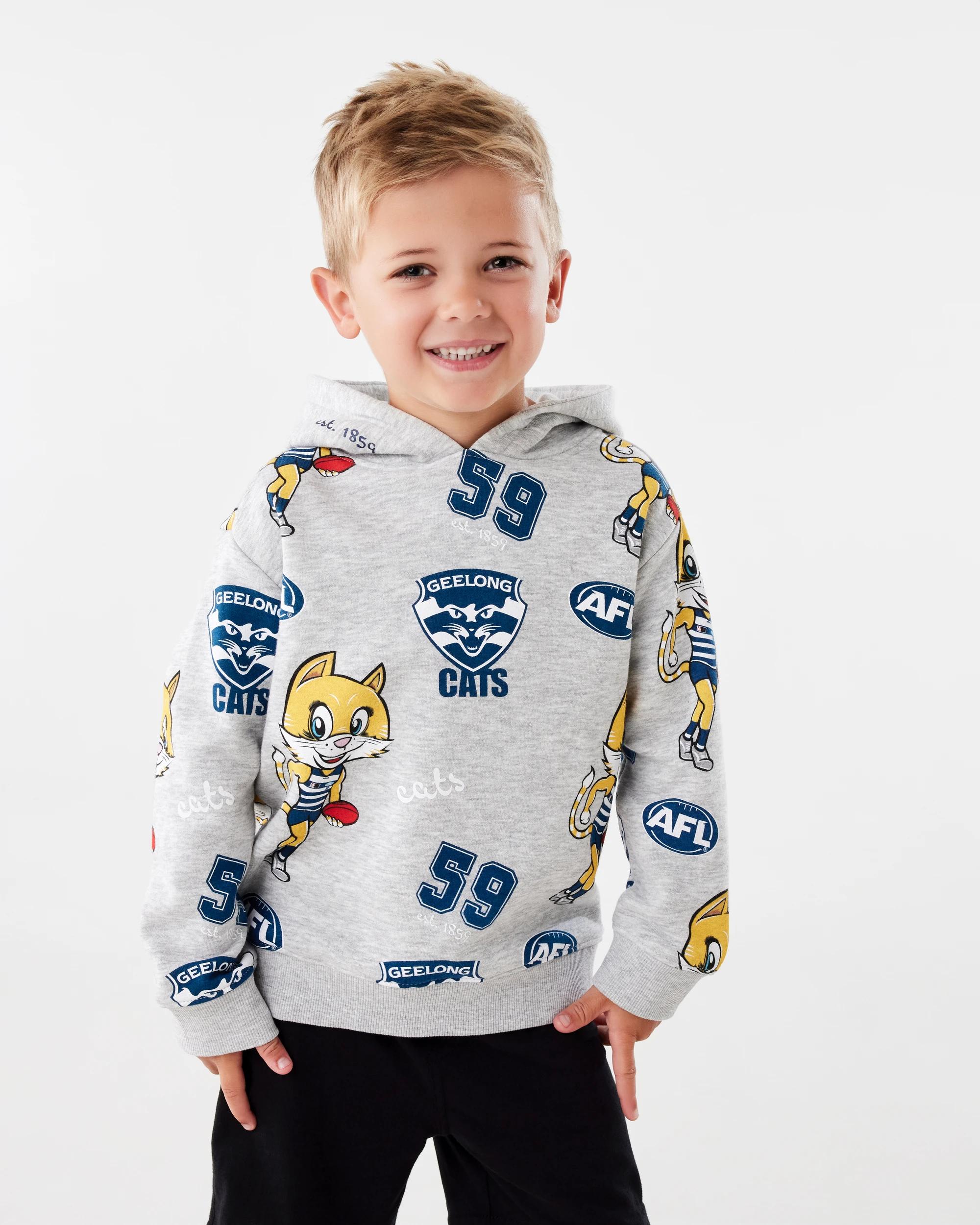 1 Official AFL Kids Hoodie Geelong, 1 of 9