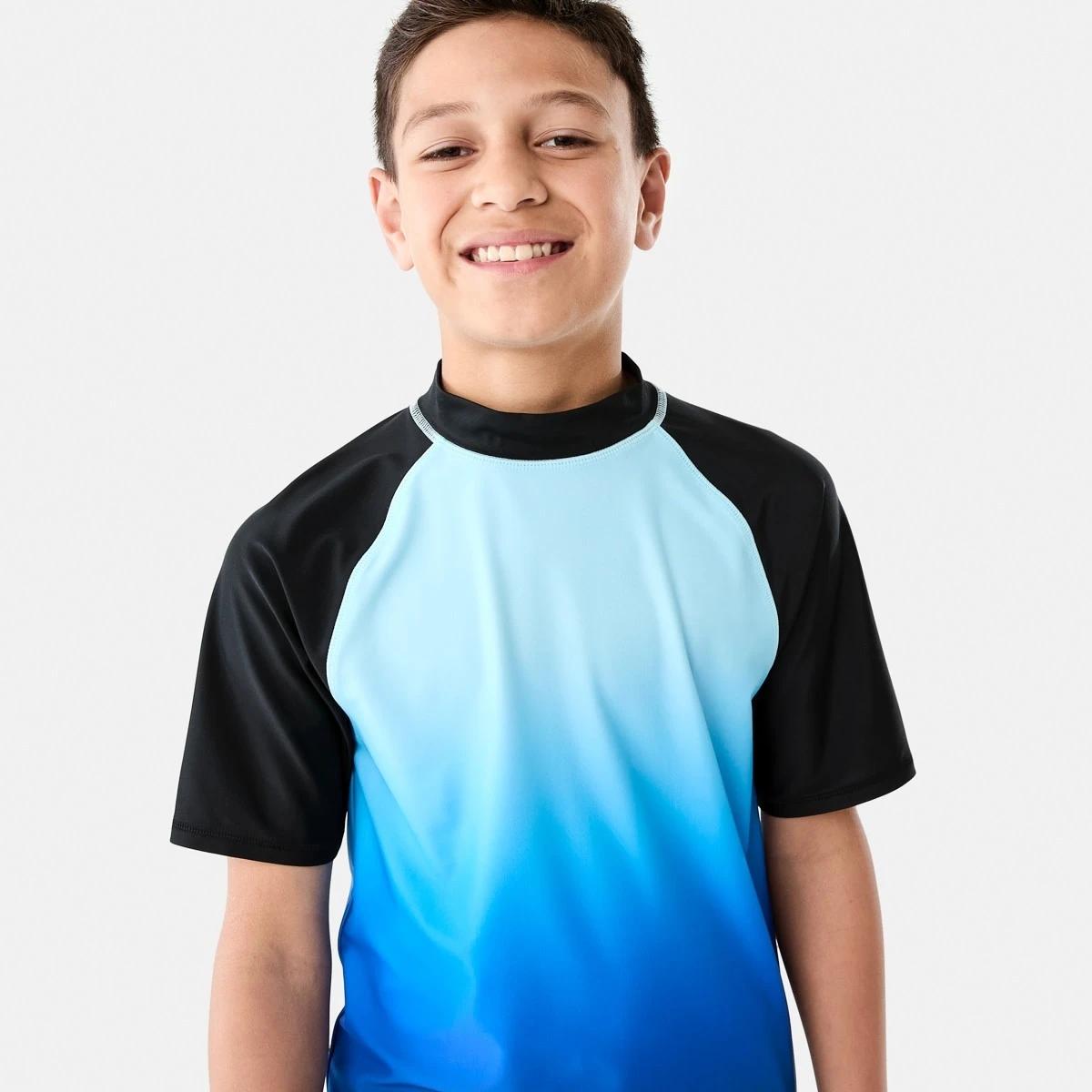 3 Short Sleeve Print Vest OCEAN OMBRE  BLUE, 3 of 6