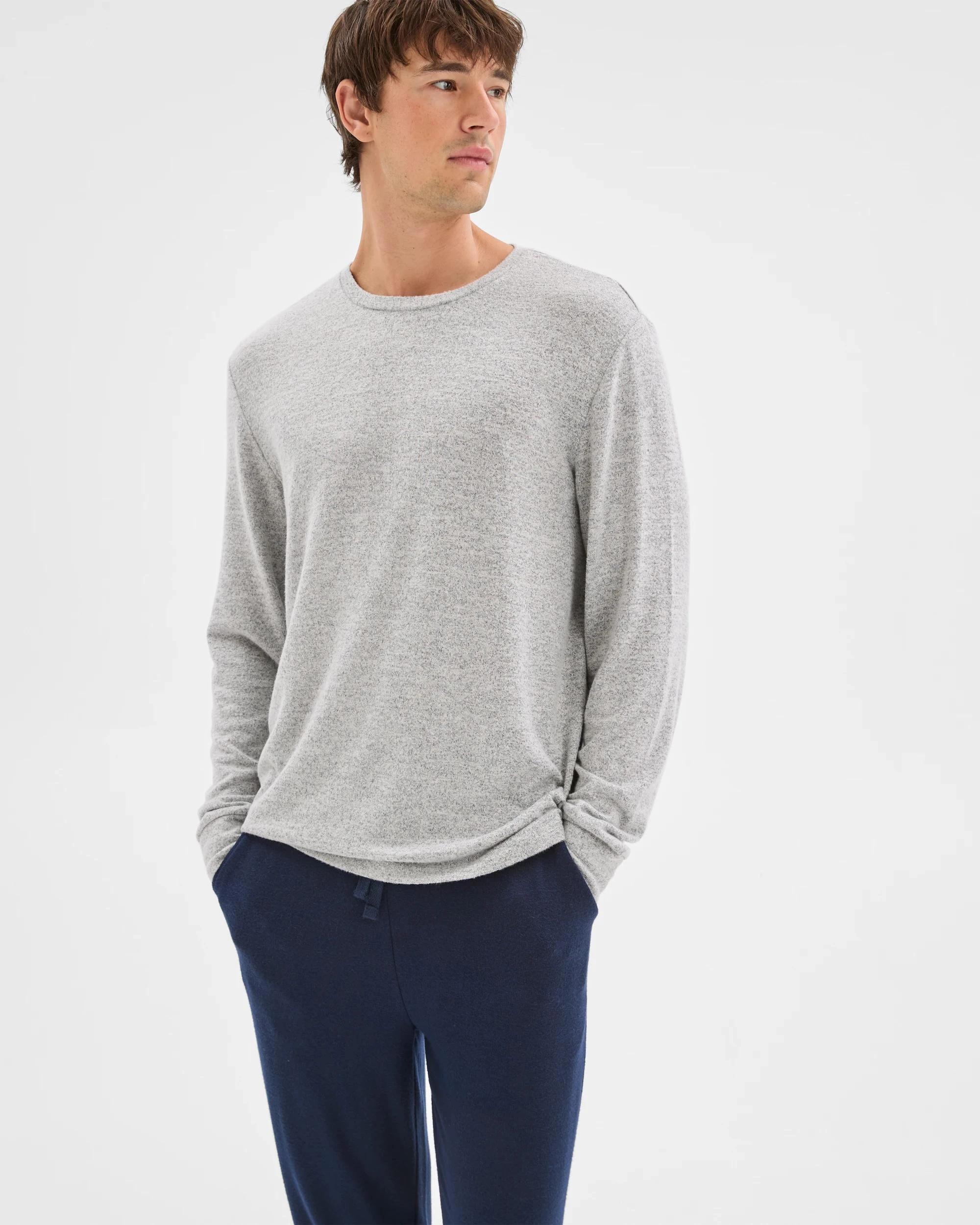 3 Maxx Cozy Long Sleeve Sleep Top GREY MARLE, 3 of 7
