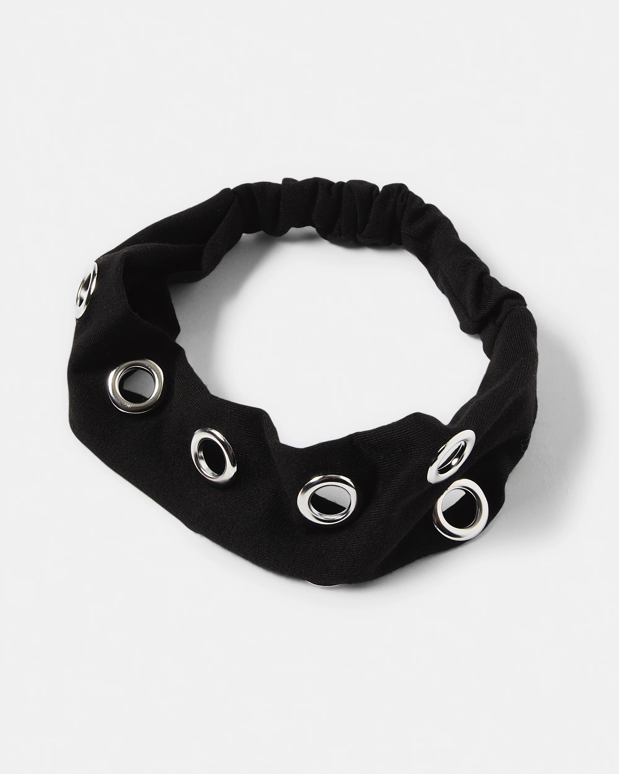 4 Eyelet Stretch Headband - Black, 4 of 8