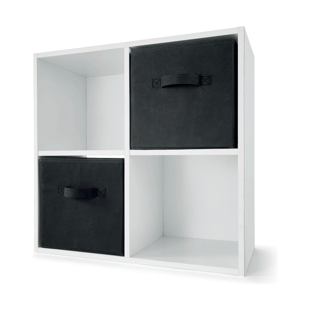 2 2 Pack Collapsible Storage Cubes - Black, 2 of 2