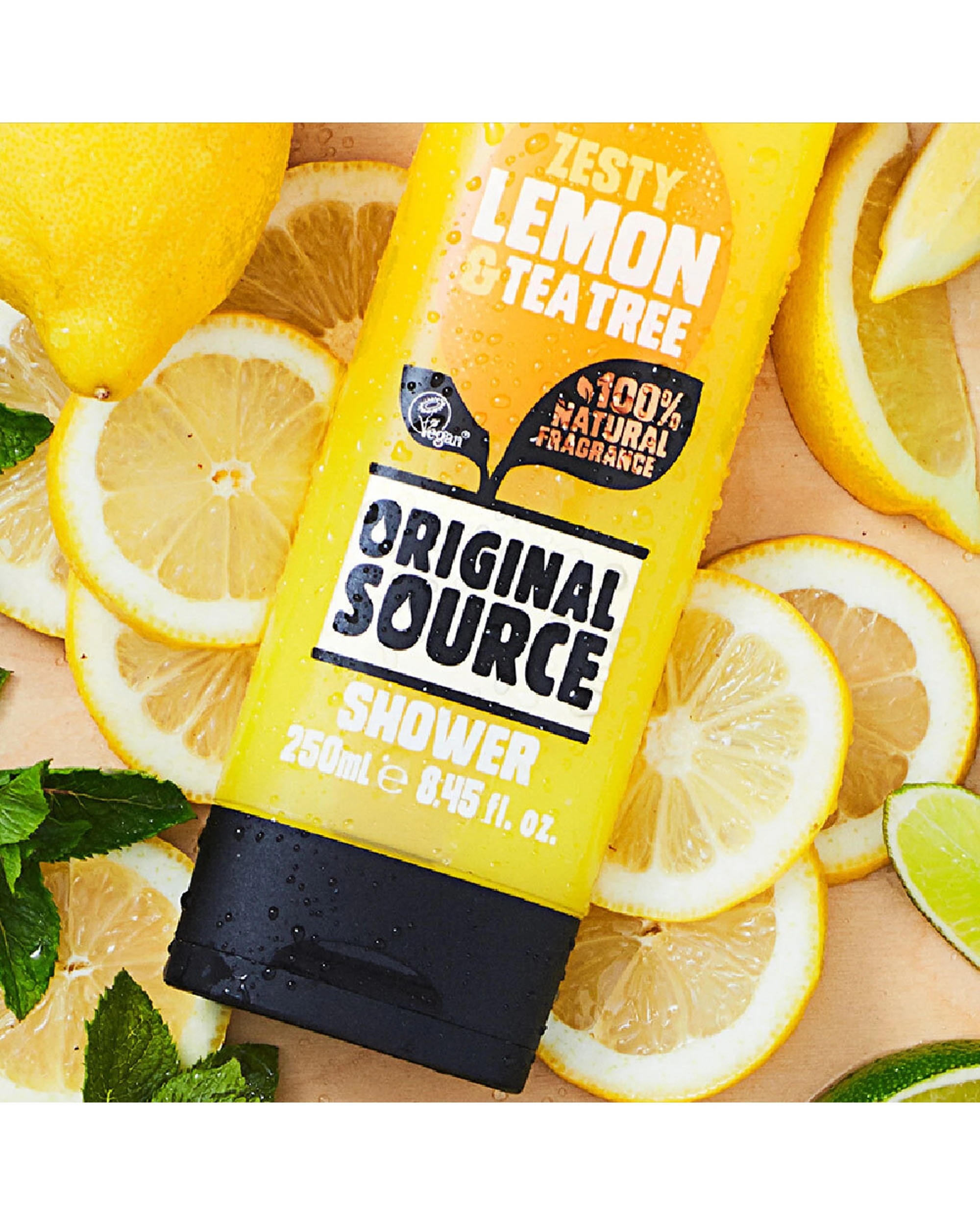 3 Original Source Shower Gel Zesty Lemon And Tea Tree 250ml - Yellow, 3 of 3