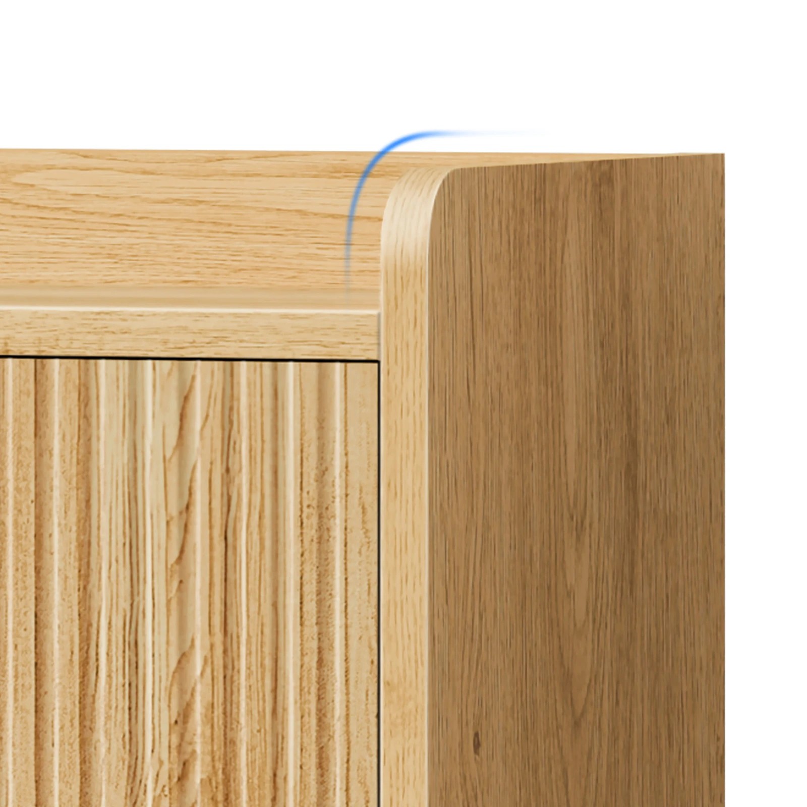 7 Alfordson Buffet Sideboard Cupboard Storage Cabinet Hallway Kitchen - Oak, 7 of 10