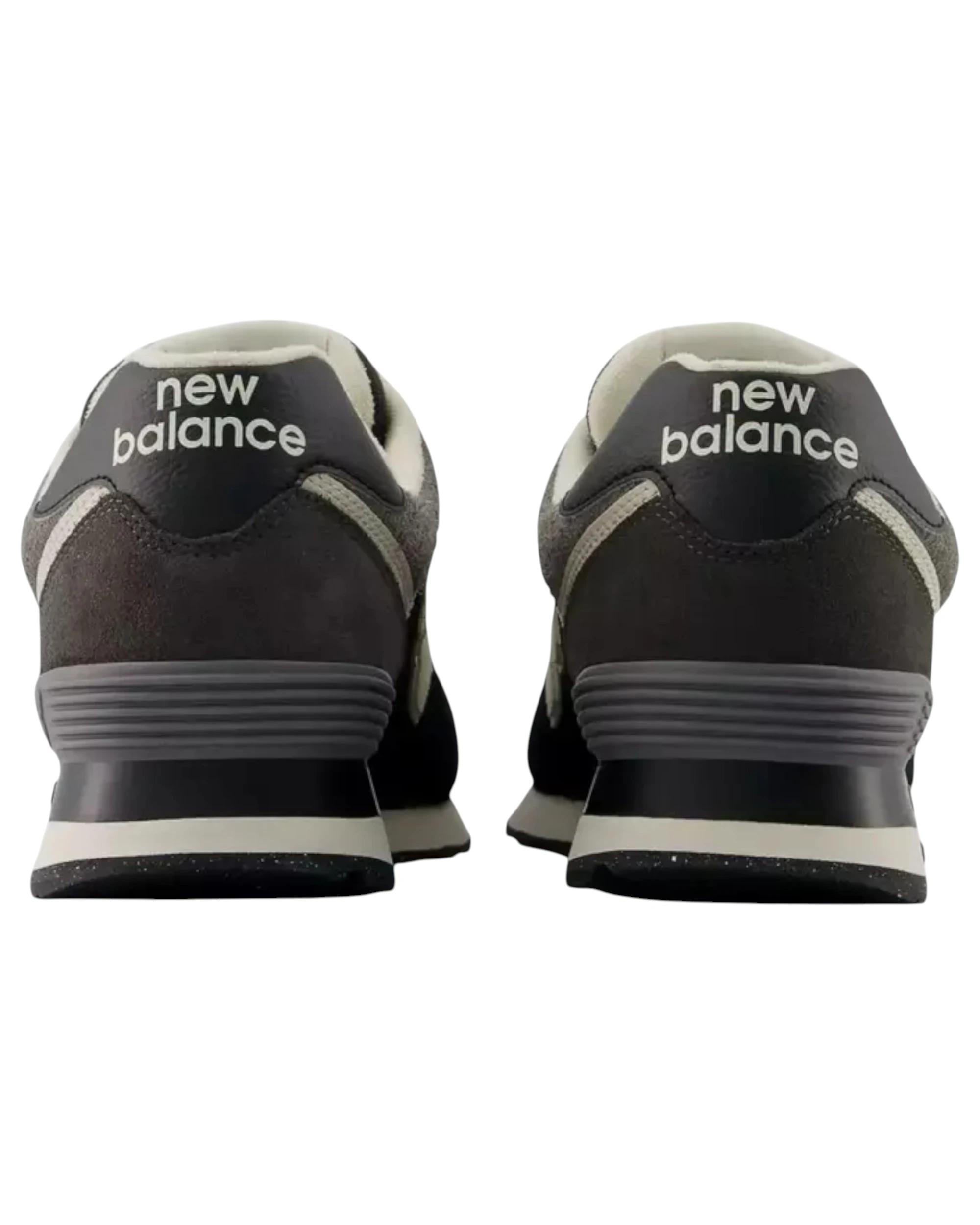 3 New Balance Mens 574 Athletic Shoes BLACK MULTI, 3 of 6