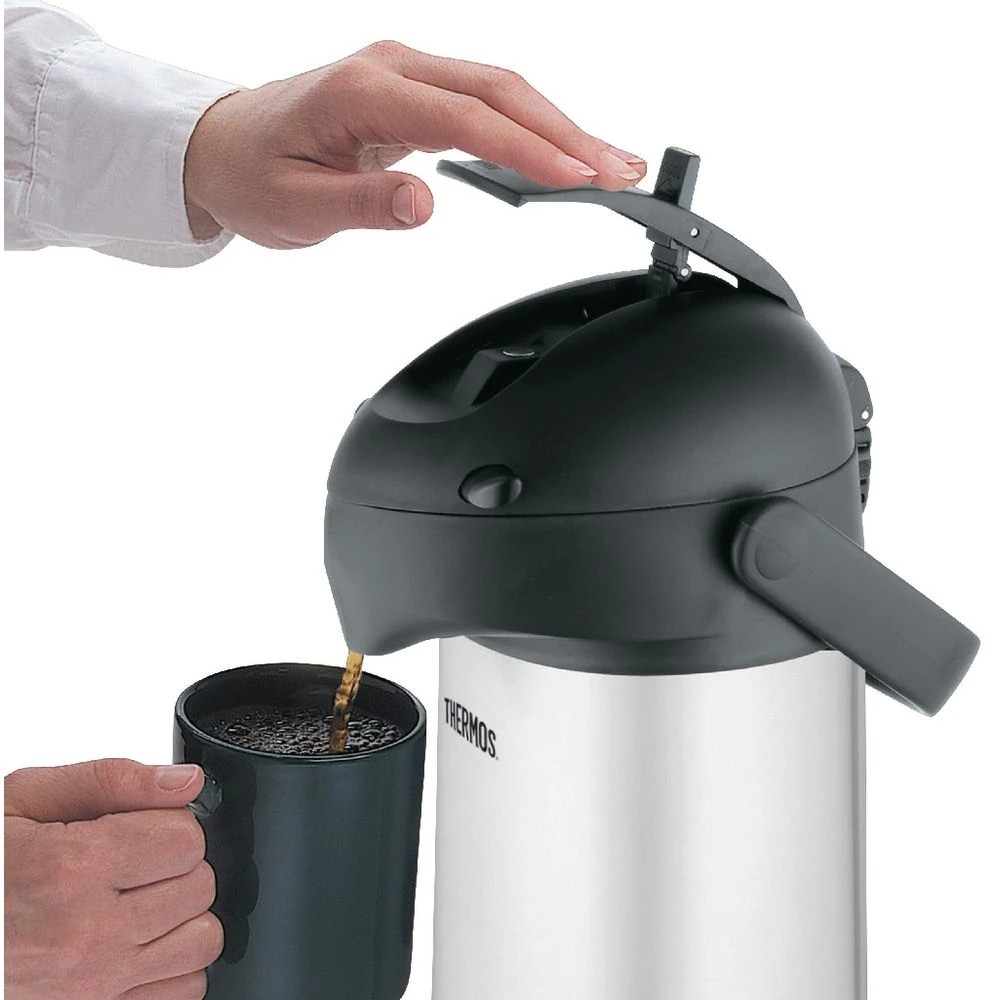 3 Thermos Stainless Steel Pump Pot 2.5L, 3 of 4