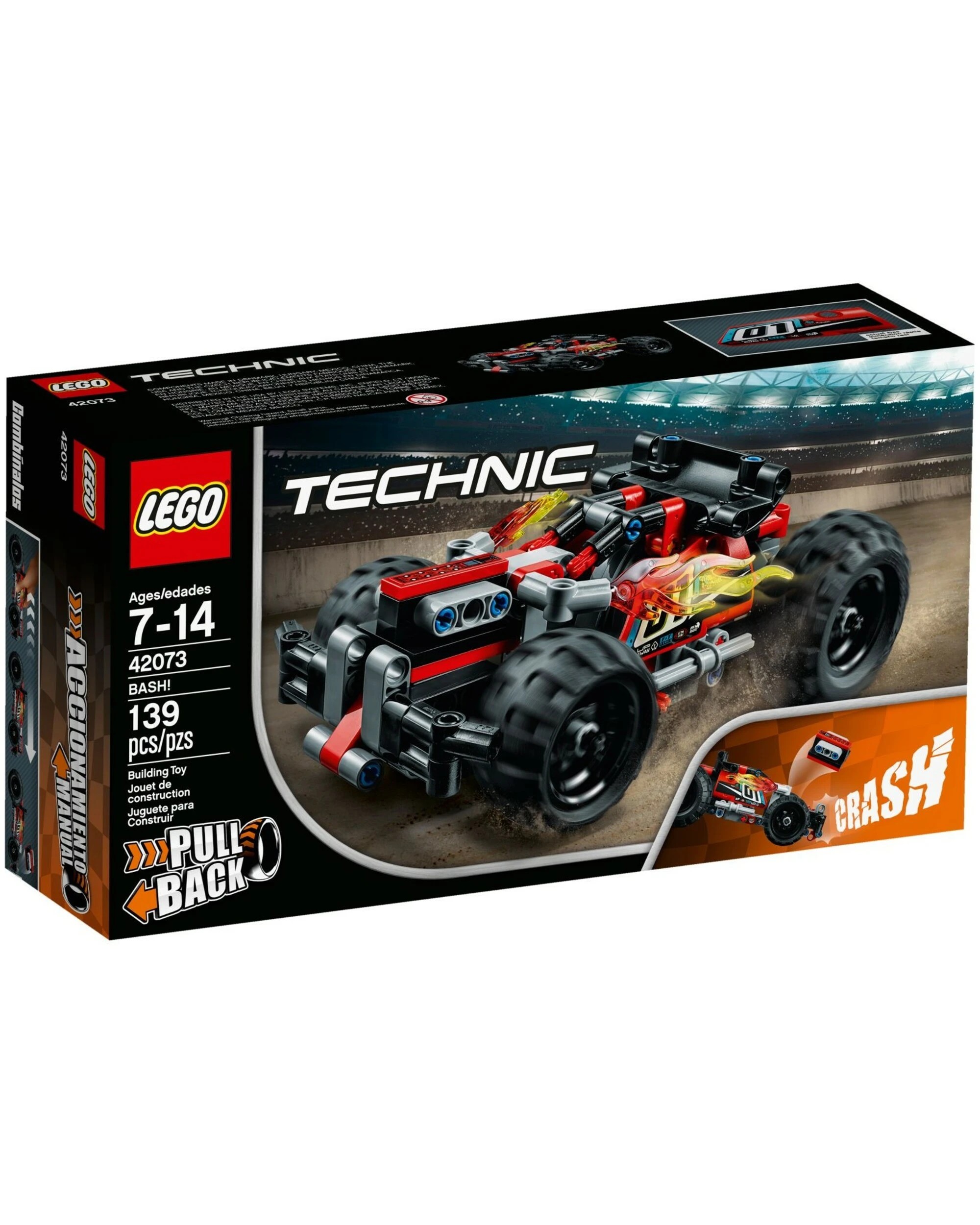 1 LEGO 42073 BASH! Pull-Back Race Car, 1 of 4
