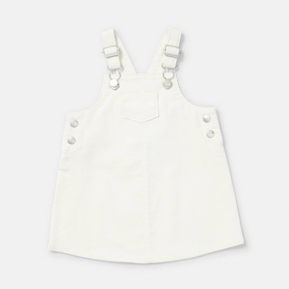 1 Pinafore Dress Wht Egret, 1 of 3