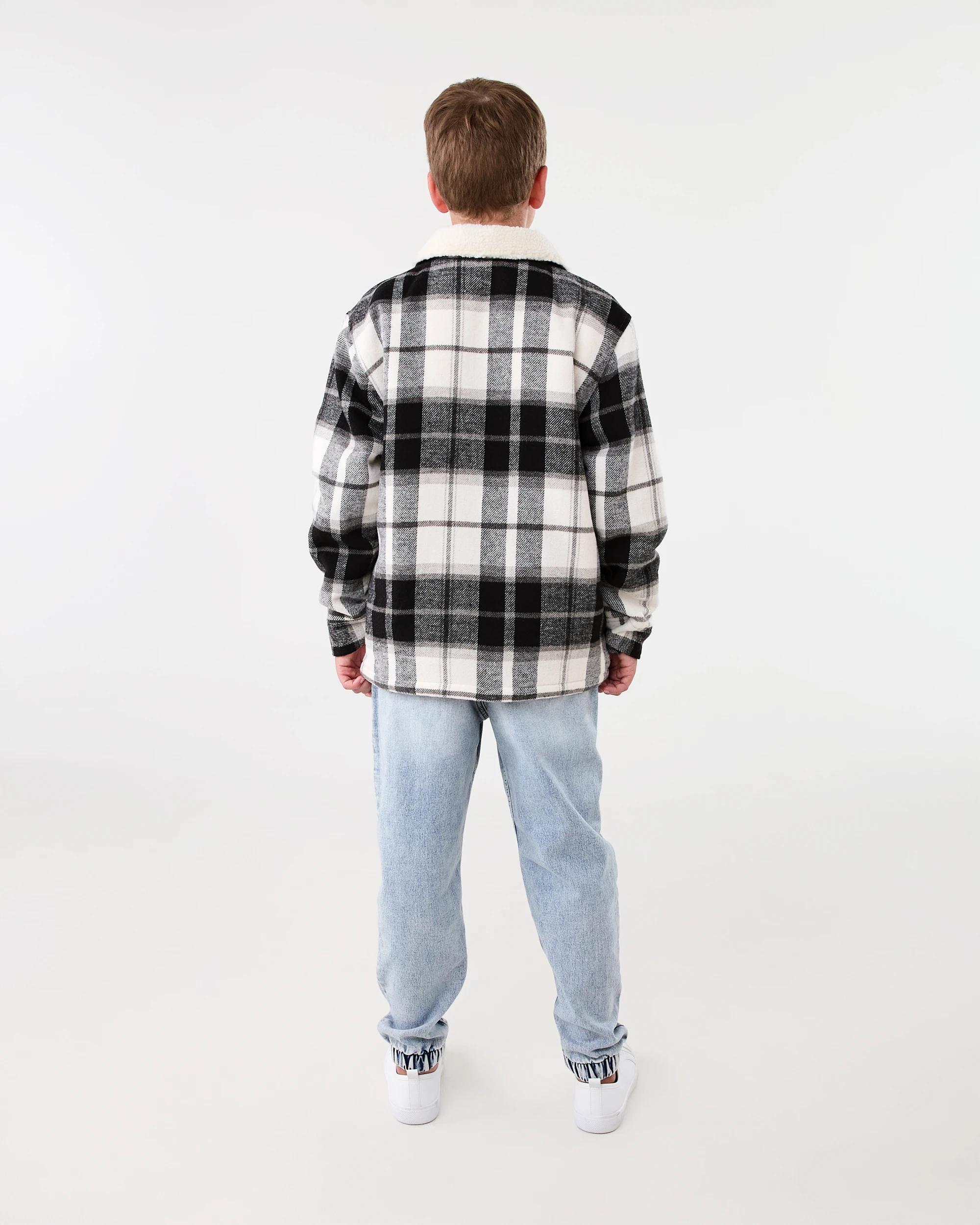 8 Sherpa Check Jacket Light Chk, 8 of 8