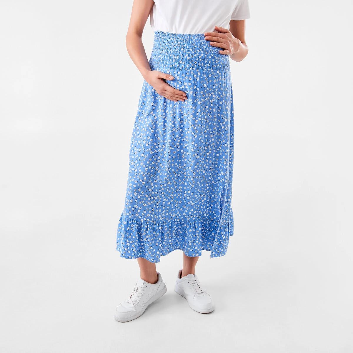 1 Maternity Shirred Waist Skirt Lunadty B, 1 of 7