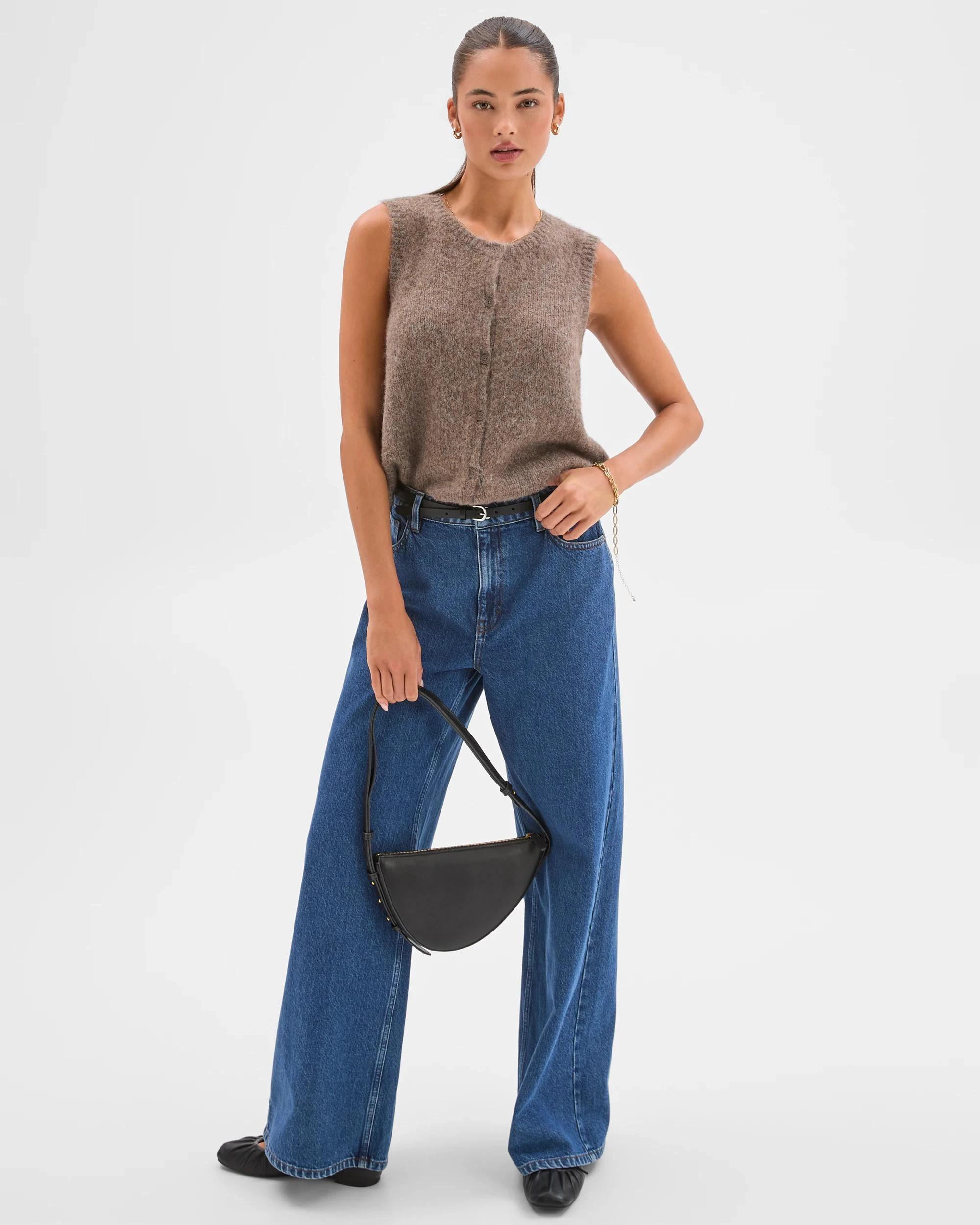 1 Lily Loves Fluffy Knit Vest CEDAR MARLE, 1 of 8