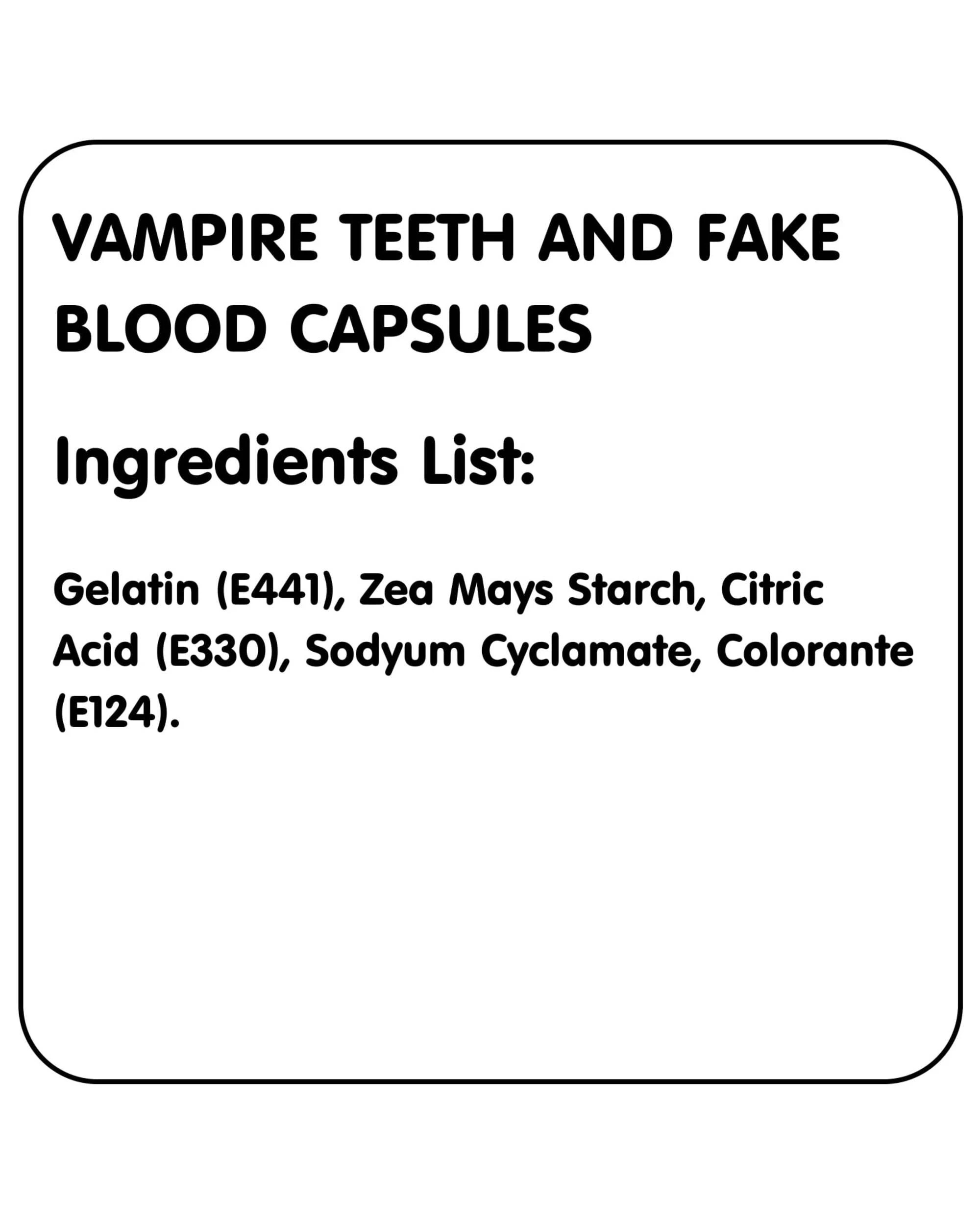 2 Widmann Vampire Teeth and Fake Blood Capsules - One Size - Multi, 2 of 4