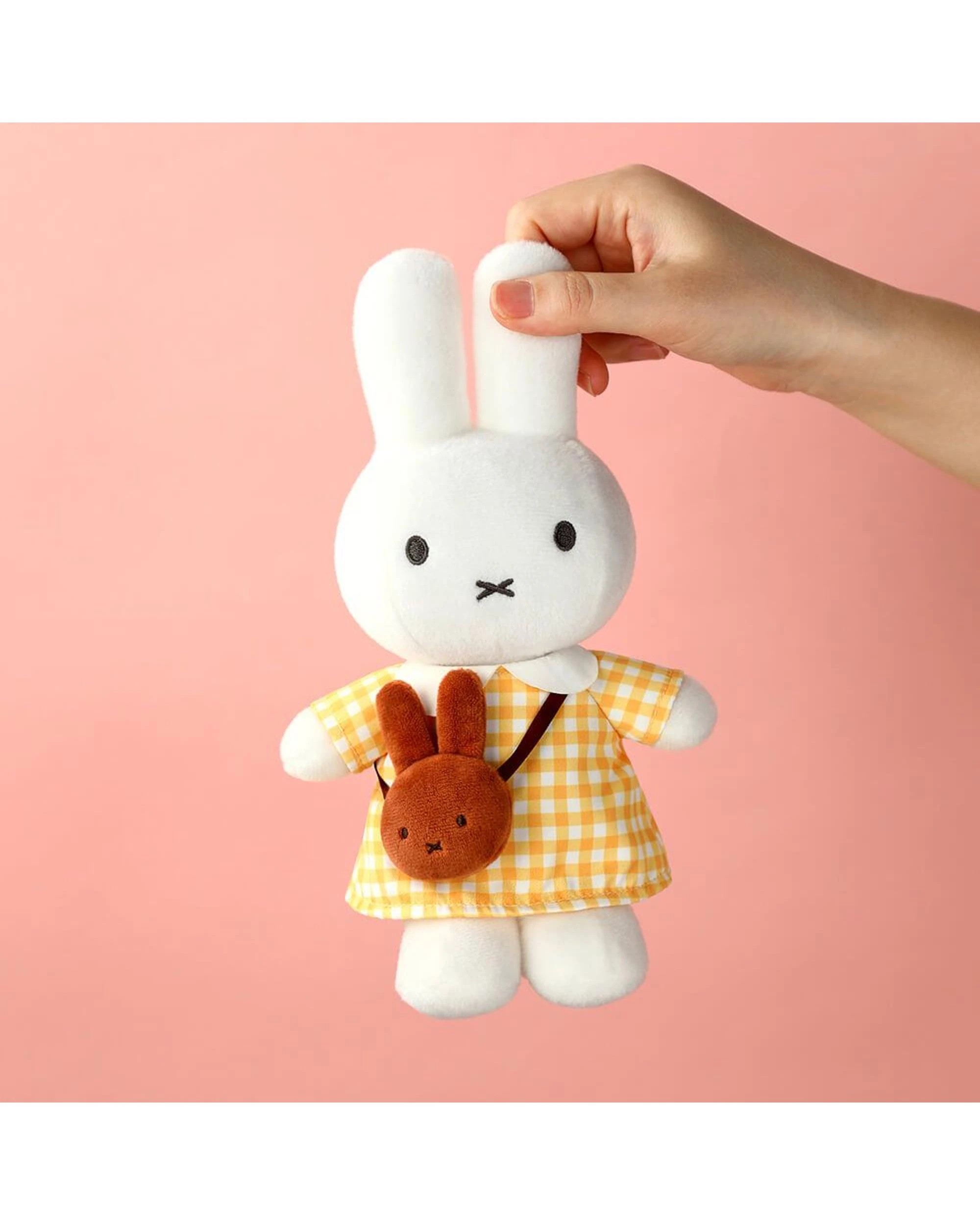 4 Miffy Yellow Checkered Dress with Melanie Bag Plush, 4 of 5
