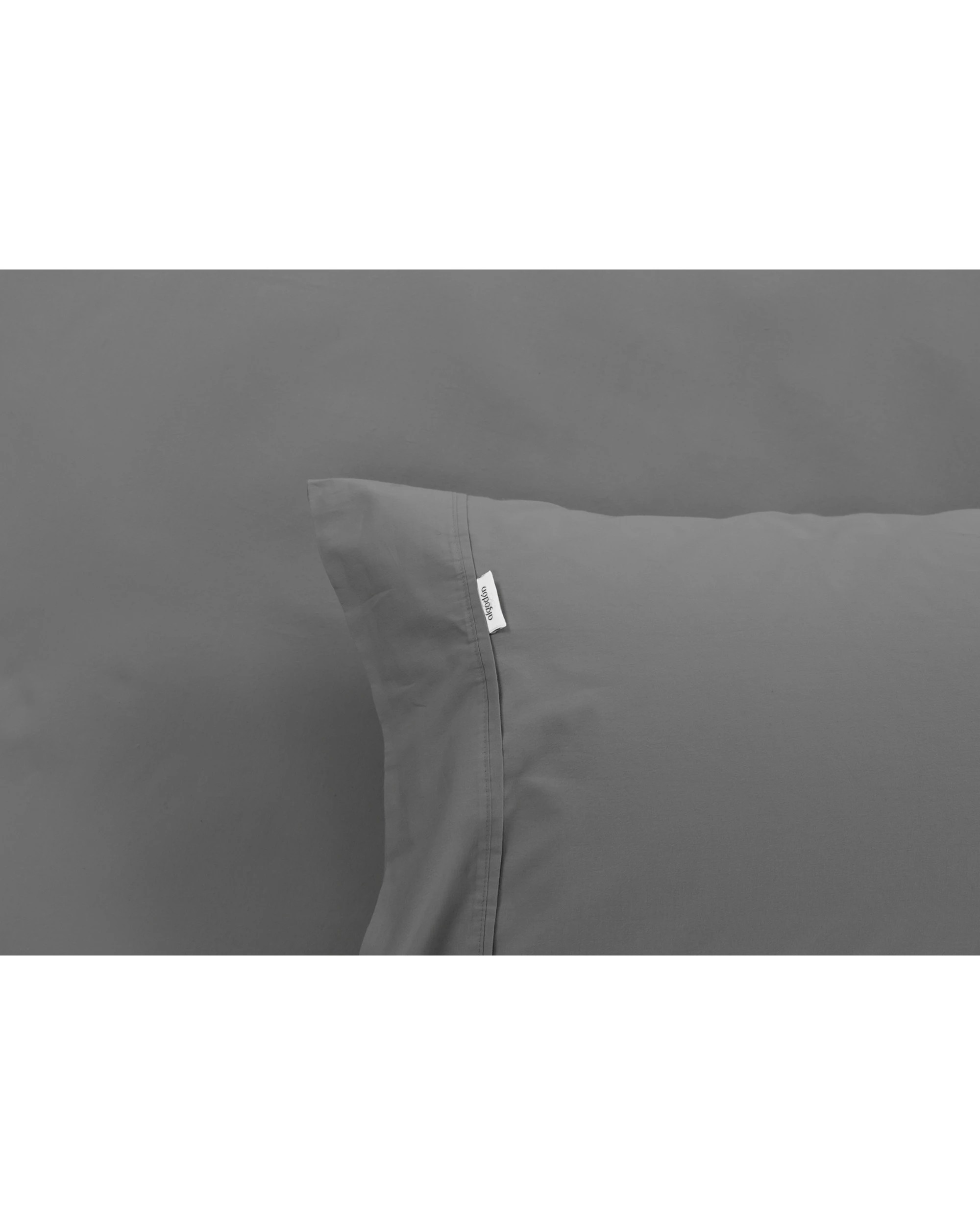 3 Algodon Combo 300TC Cotton Fitted Bed Bedding Sheet Set - Single Bed - Charcoal, 3 of 4