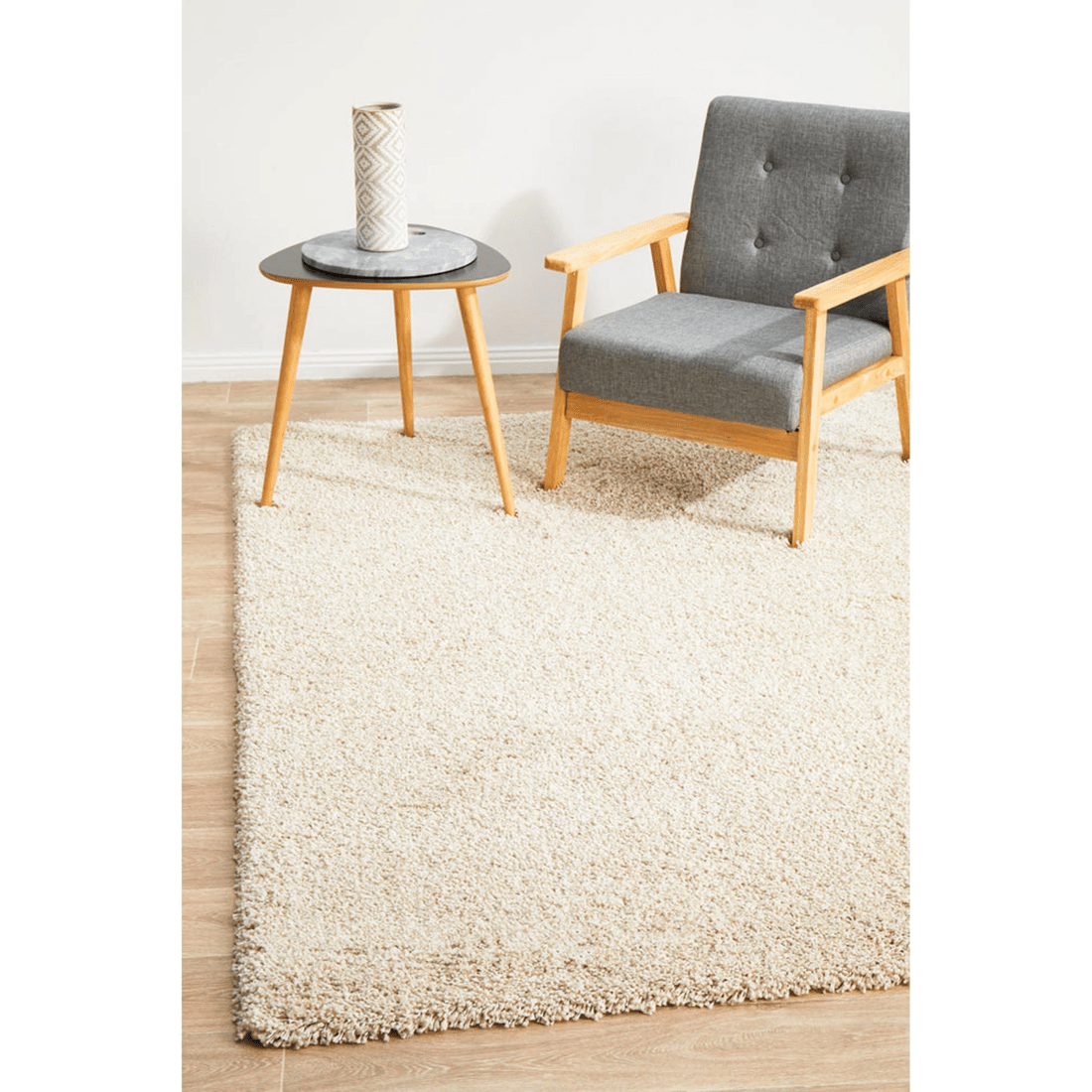 2 Rug Culture Laguna Cream Power-Loomed Polypropylene Rug - 40 mm Pile (Made in Turkey) - Natural, 2 of 9