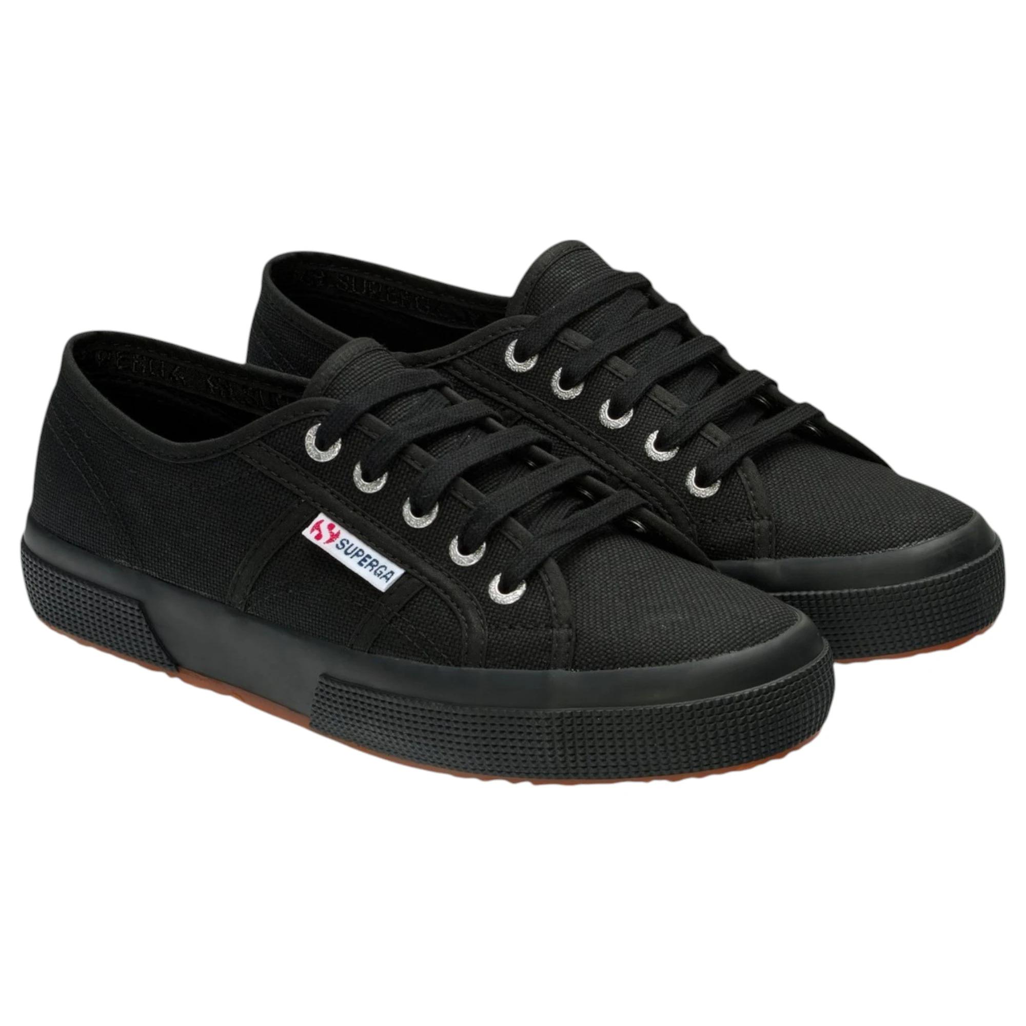 3 Superga Unisex 2750 Cotu Classic Full Black Casual Shoes BLACK, 3 of 5