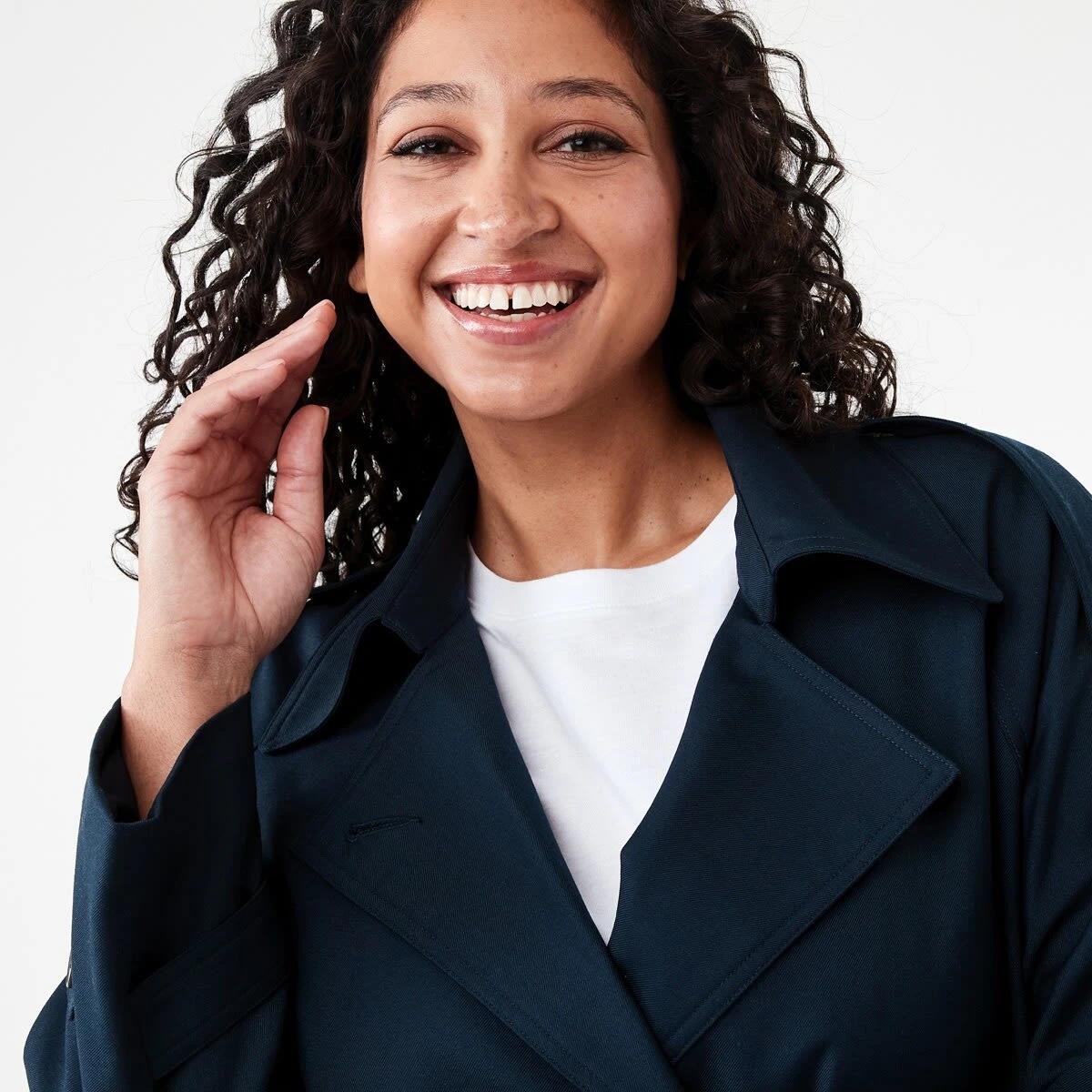 5 Lightweight Trench Coat Navy Blaze, 5 of 10