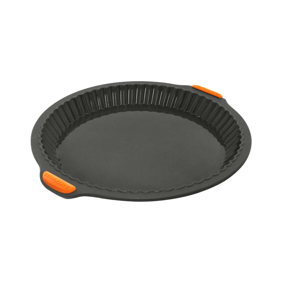 2 Bakemaster Silicone 26cm Quiche Pan Round Non-stick Oven Safe Dishwasher Safe
 - Grey, 2 of 3
