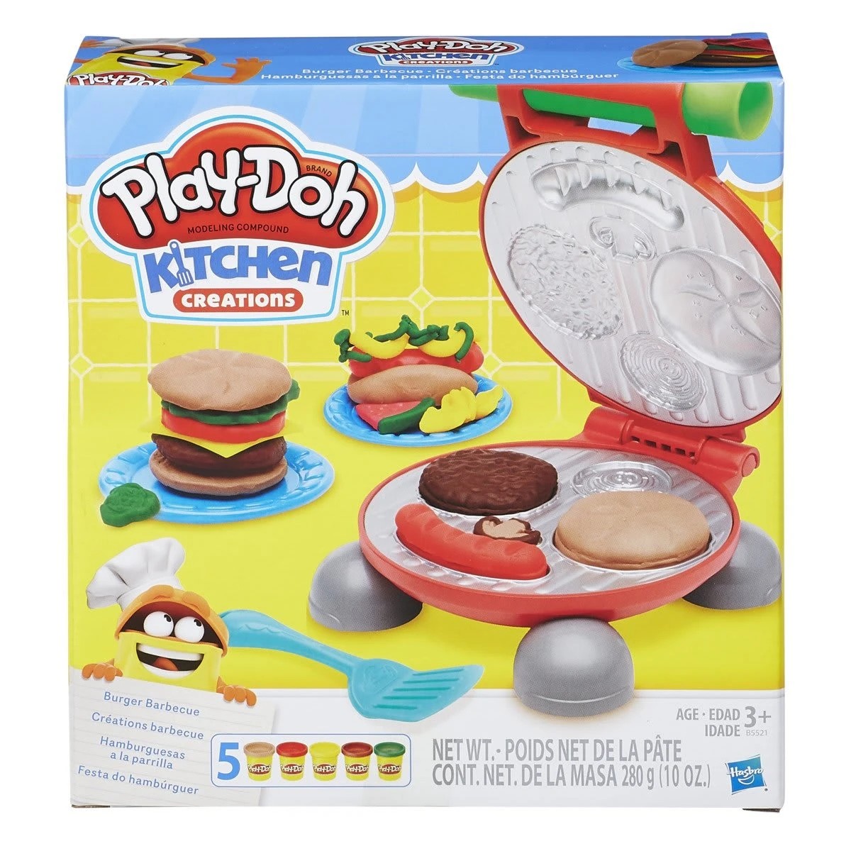 1 Play-Doh Kitchen Burger Barbeque Creations Playset, 1 of 2