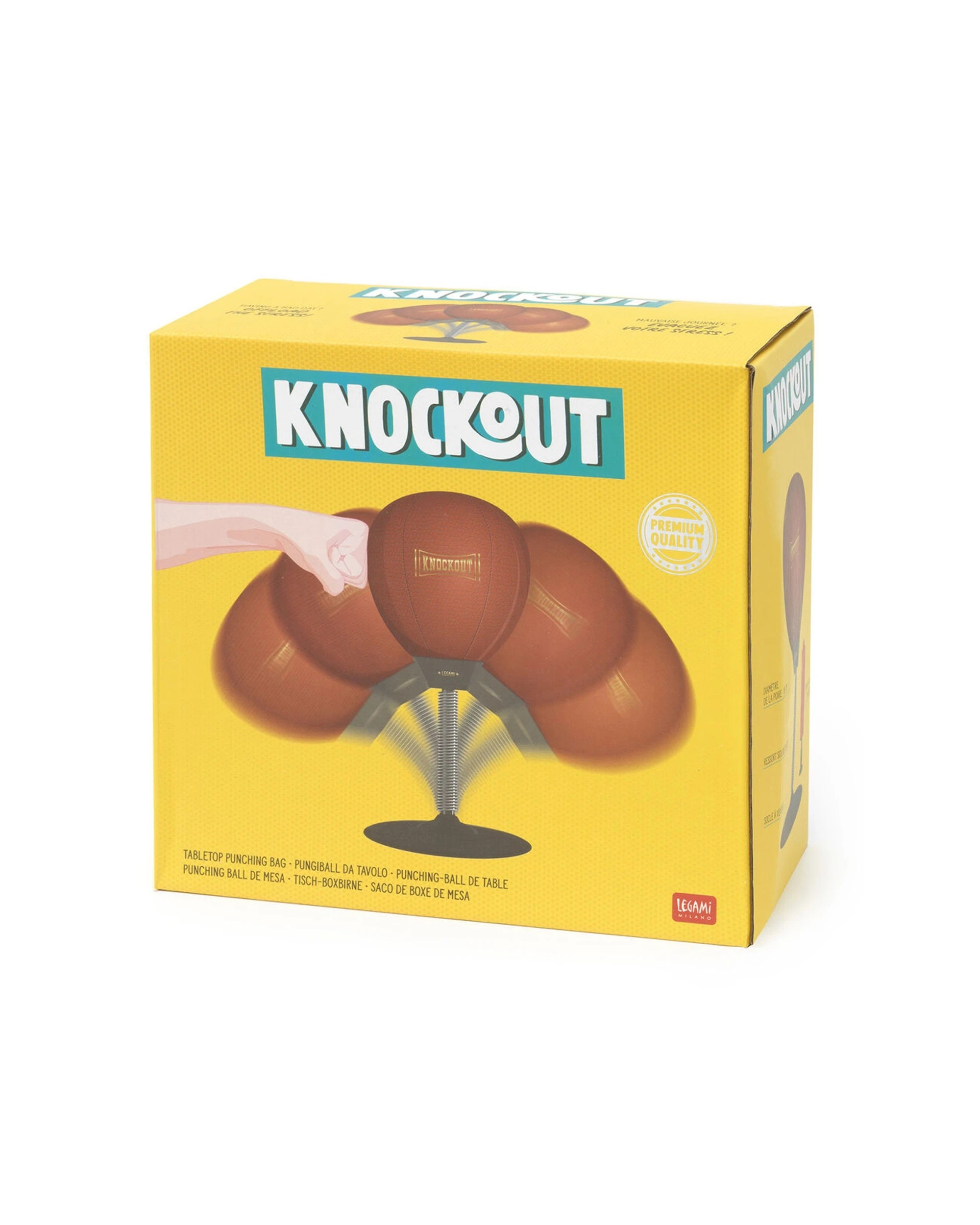 3 LEGAMI Knockout Tabletop Punching Bag Ball With Air Pump 18cm Suction Cup - Multi, 3 of 4