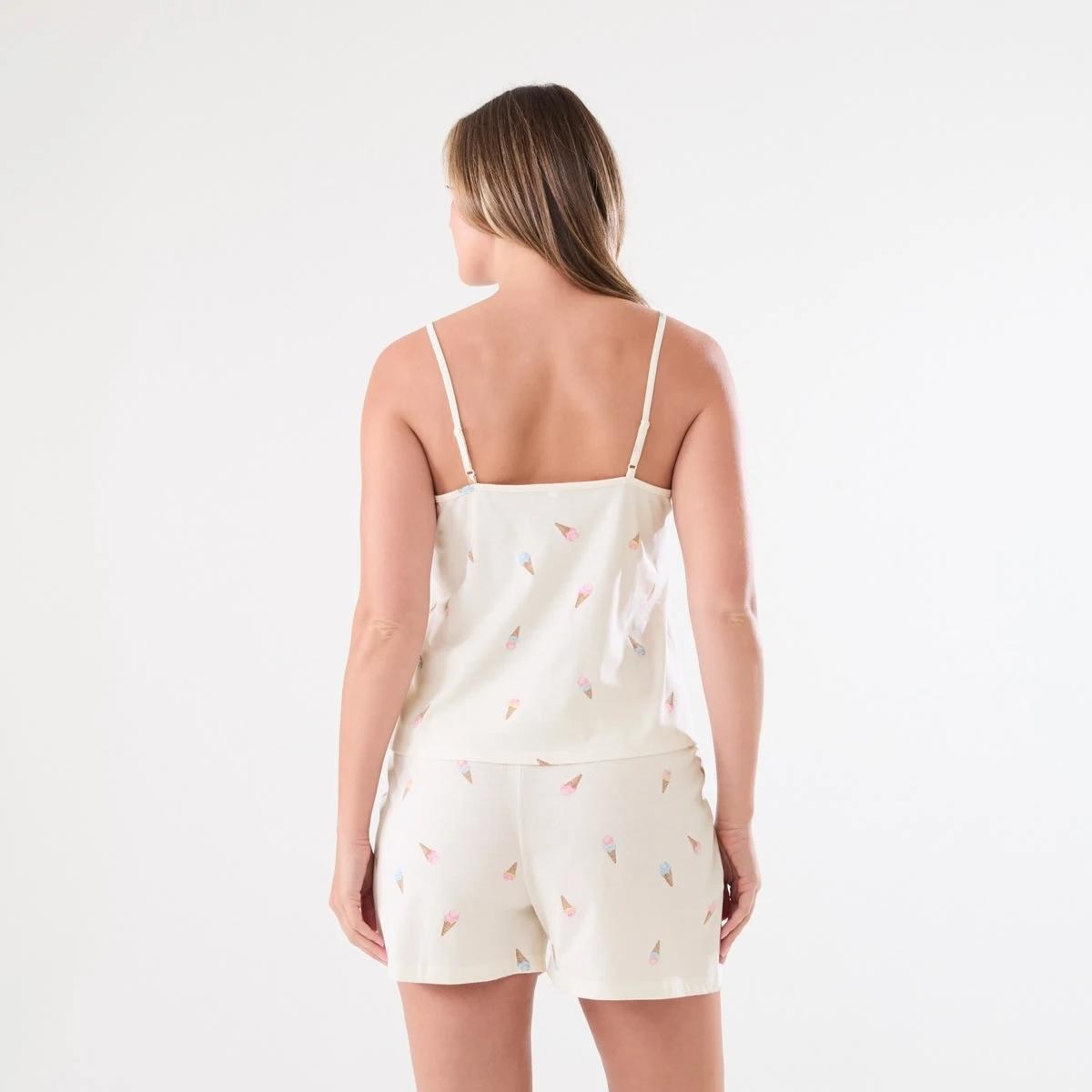 3 Cami and Shorts Pyjama Set ICECREAMS WHISPER WHITE, 3 of 6