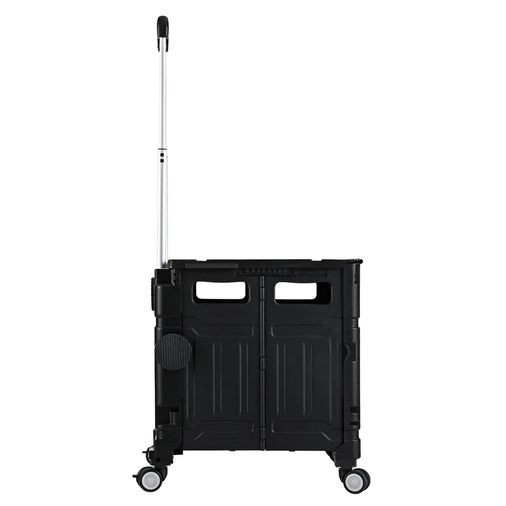 2 Emajin Shopping Trolley Cart 75L Foldable - Black, 2 of 2