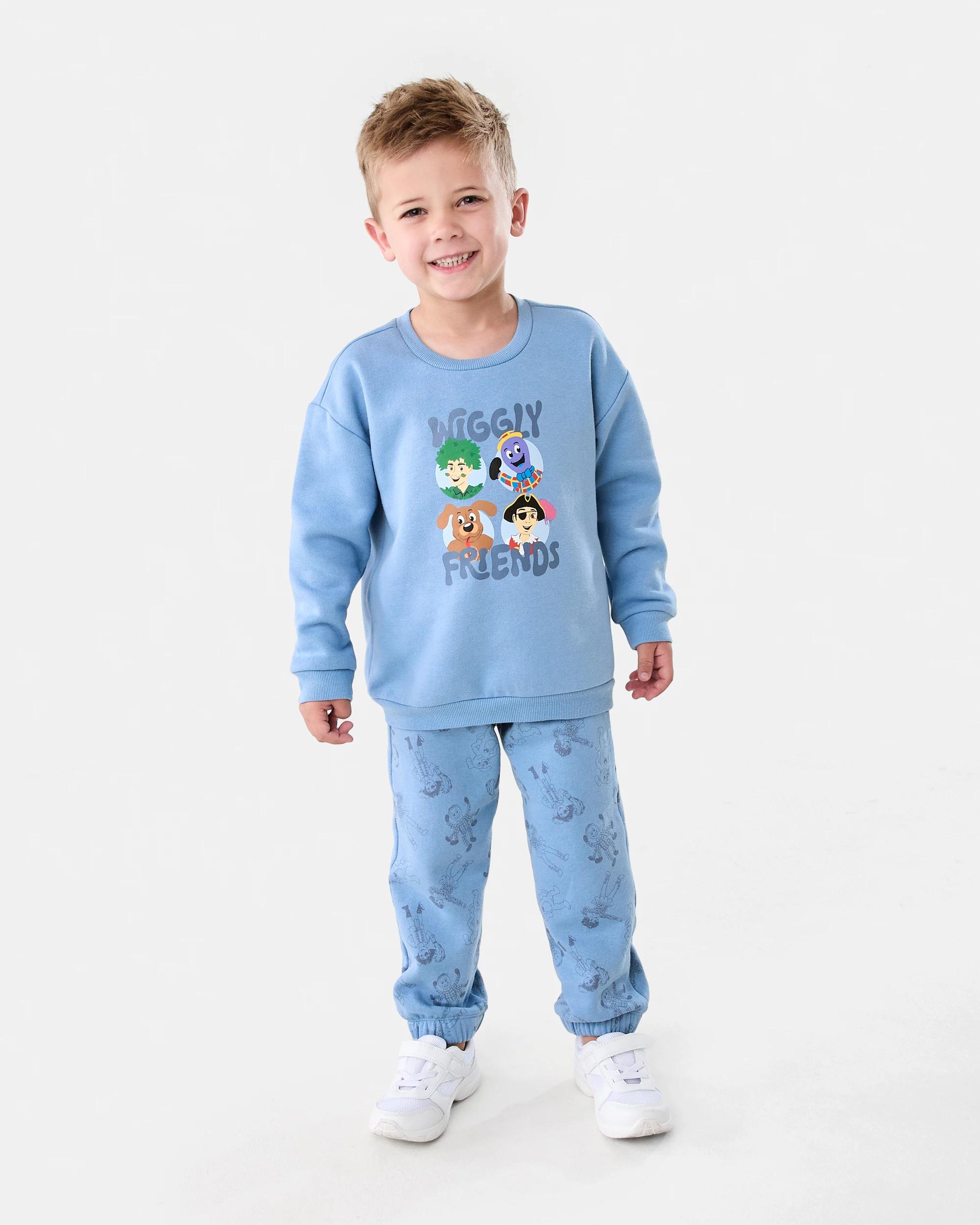 1 Wiggles License Sweat Set Blu Wiggly, 1 of 7