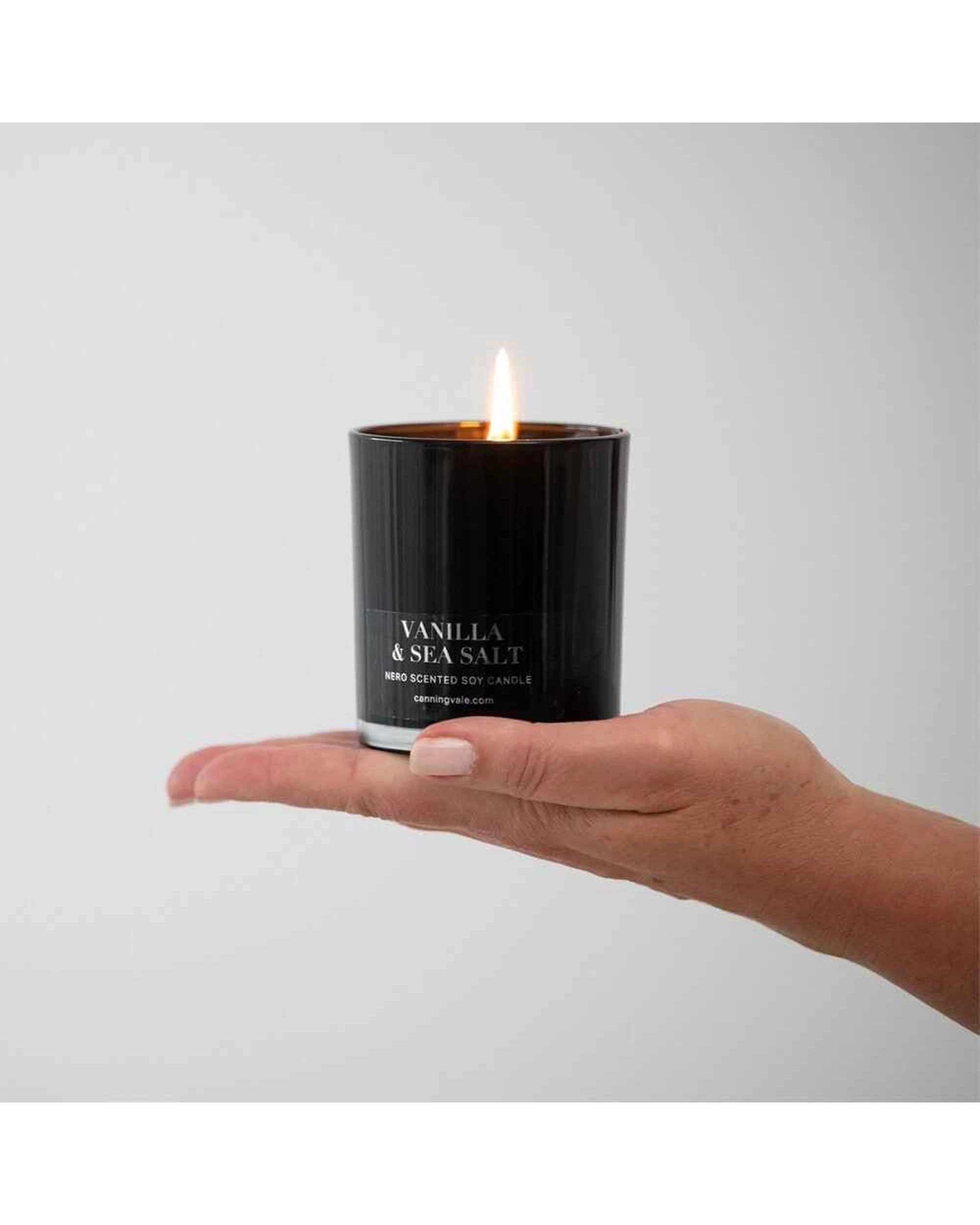 3 Canningvale Fig Nero Medium 9cm Scented Soy Wax Candle - Black, 3 of 3