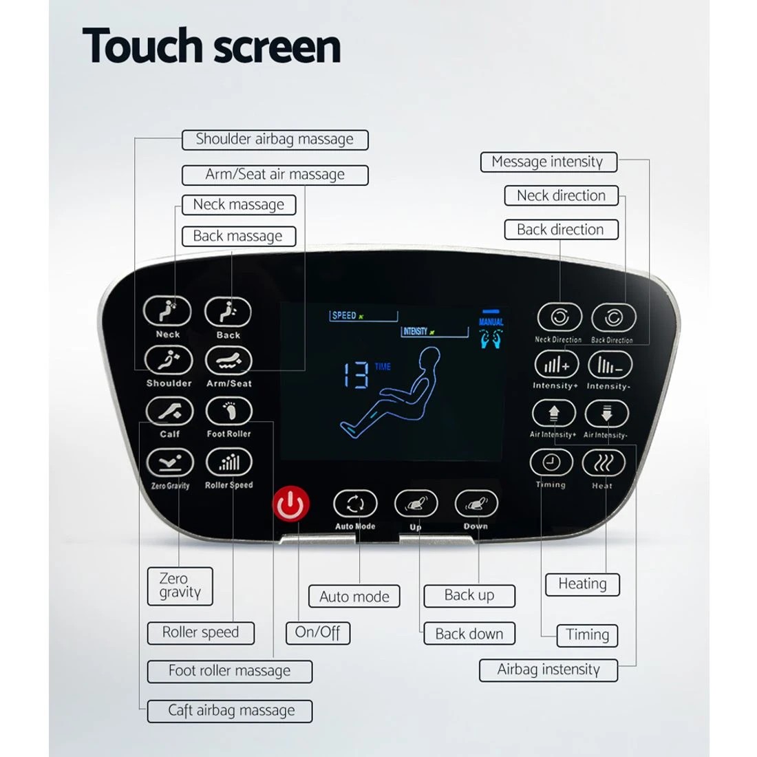 7 Livemor Massage Chair Electric Recliner Massager Vedriti - Multi, 7 of 7