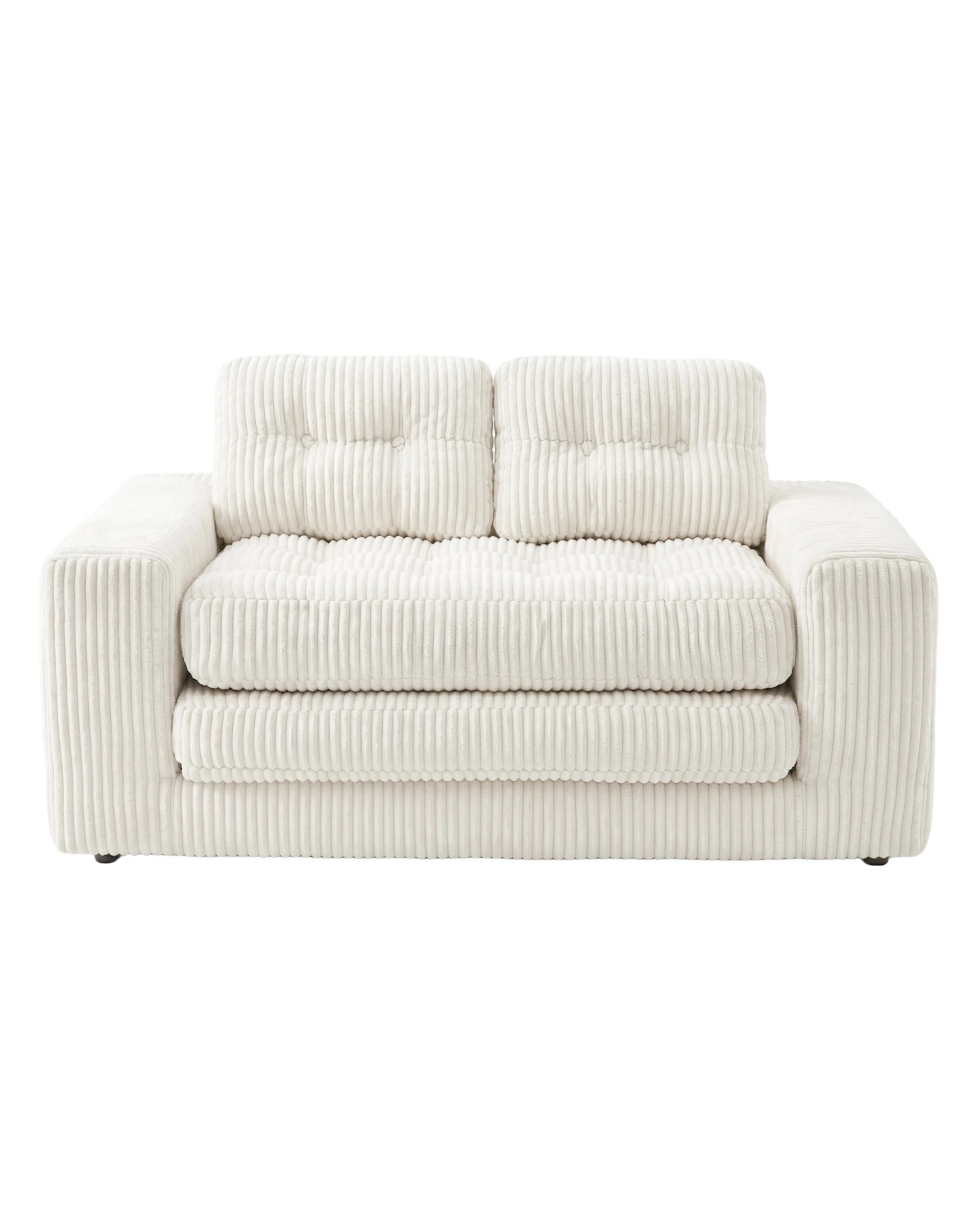 6 Advwin Folding Sofa Bed 2 in 1 Convertible Floor Loveseat Sofa, Fold Out Corduroy Sleeper Couch with 2 Pillows, 6 of 10
