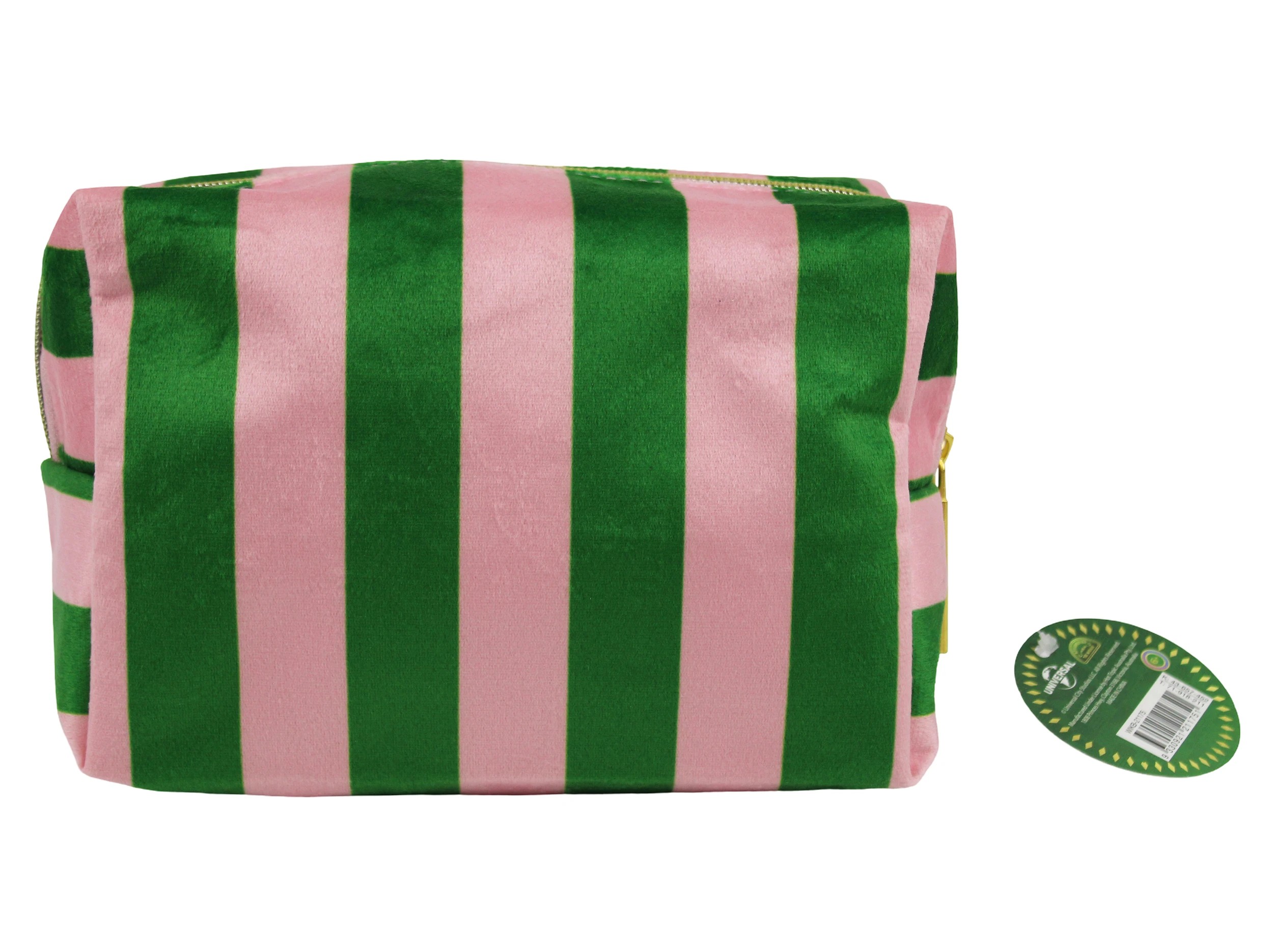 3 Wicked Striped Velvet Cosmetic Bag, 3 of 5