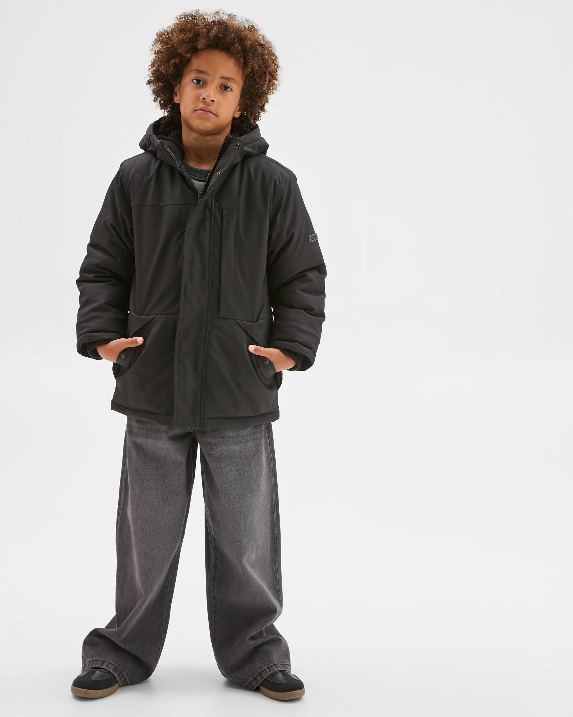 1 Target Kids Parka Jacket BLACK, 1 of 7