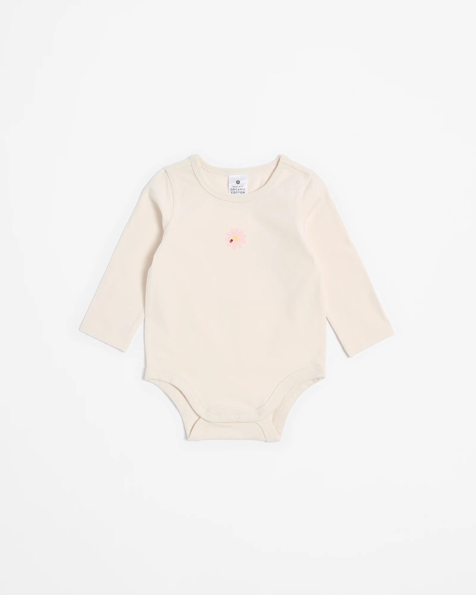 2 Target Baby Organic Cotton Bodysuits 5 Pack LADYBUG, 2 of 7