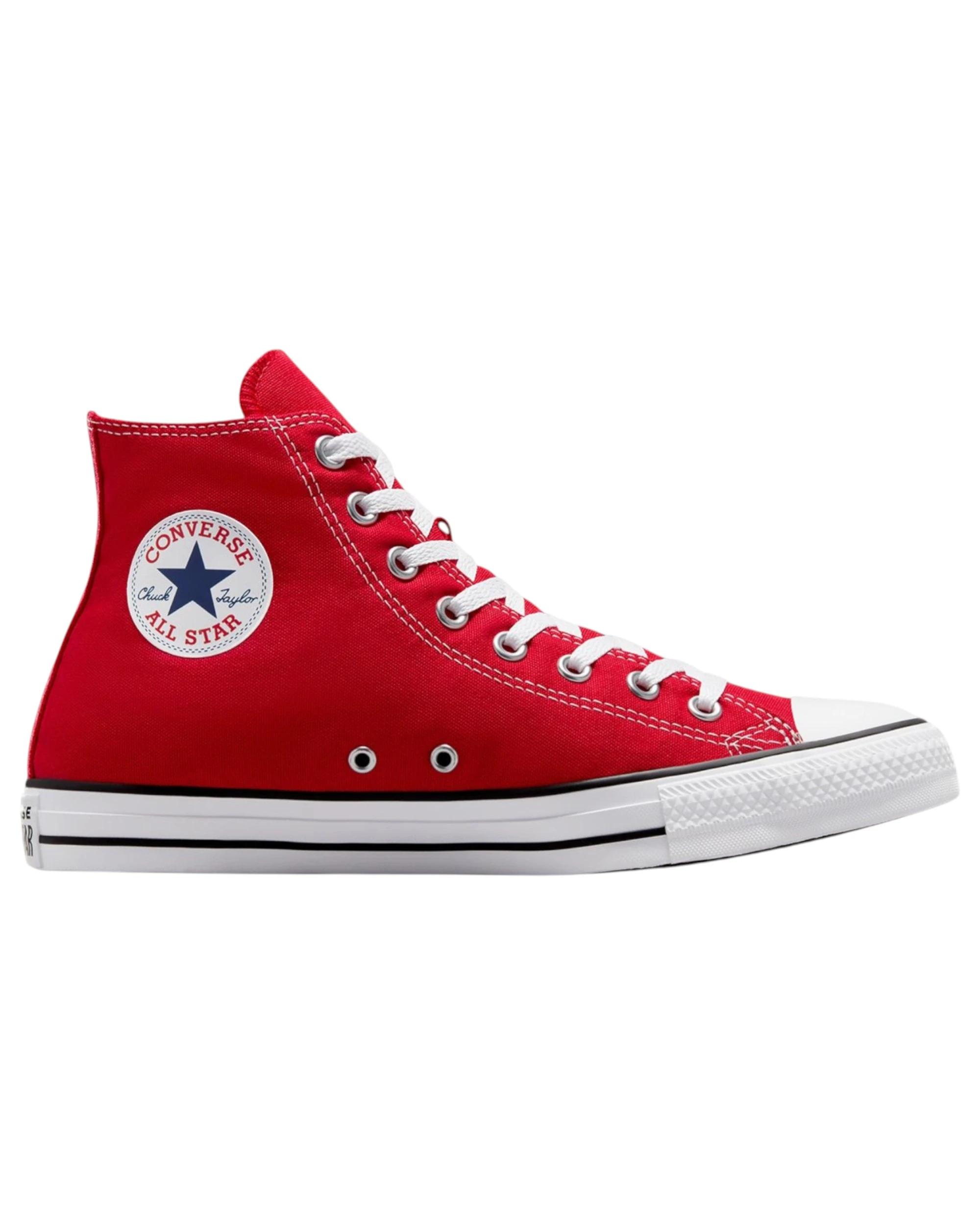 1 Converse Unisex Chuck Taylor All Star Classic High Top Casual Shoes Red, 1 of 7