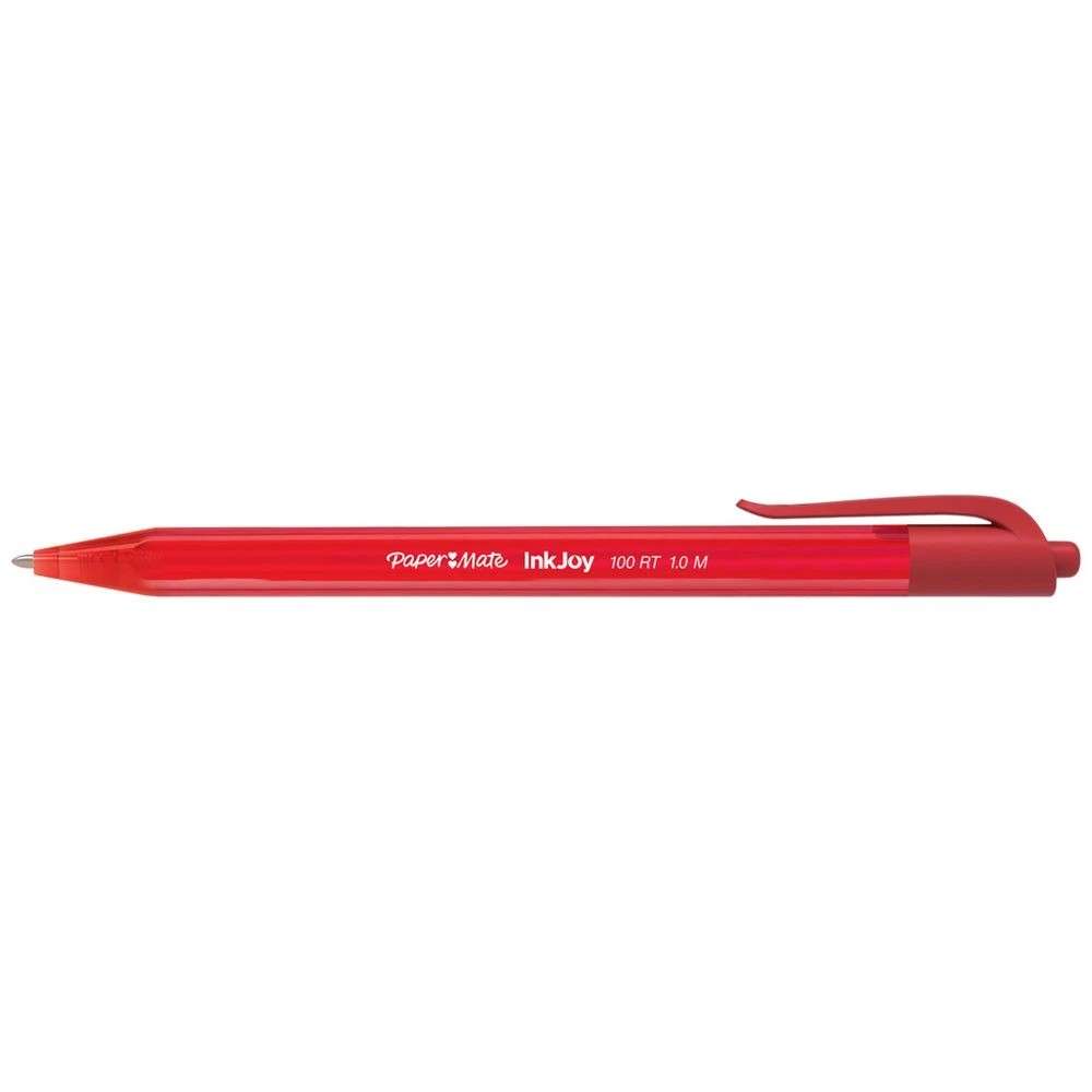 1 PaperMate InkJoy 100RT Ballpoint Pen 1.0mm Red, 1 of 3
