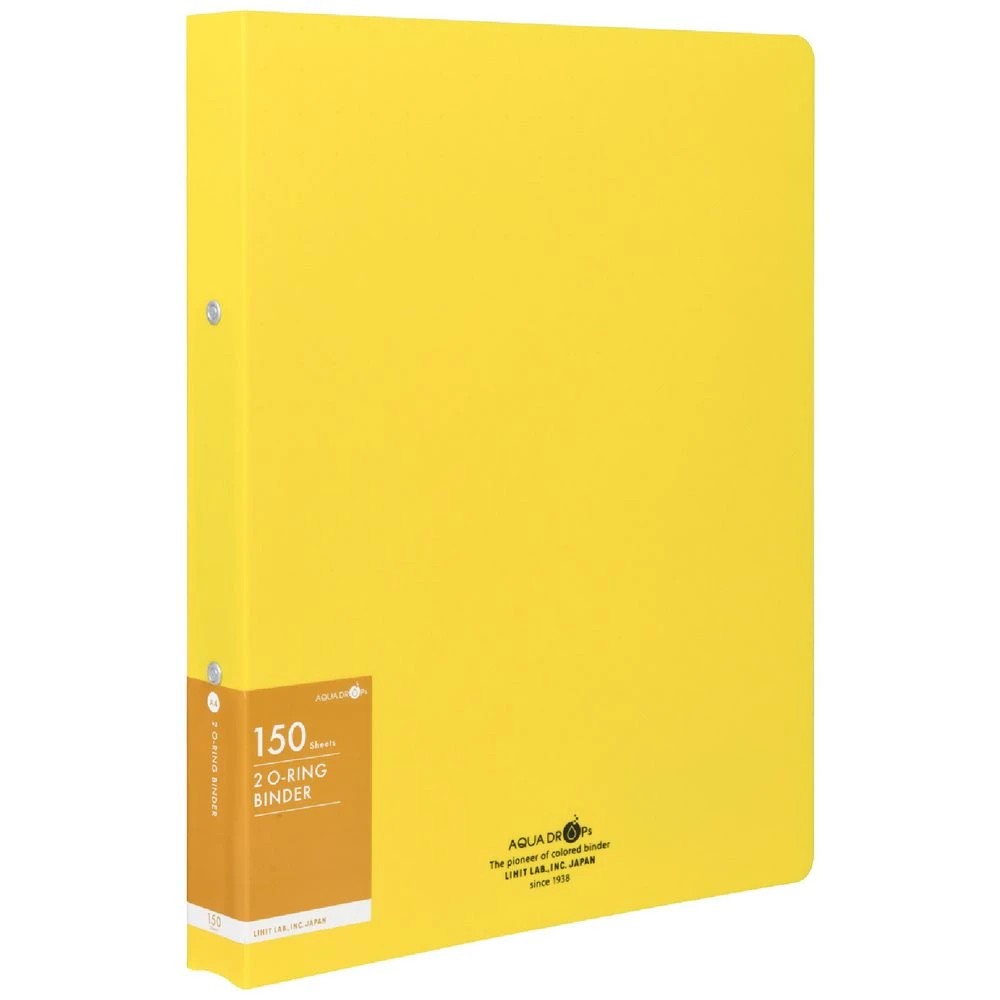 1 Aqua Drops A4 Twist Binder 2-O 18mm Vivid Yellow, 1 of 4