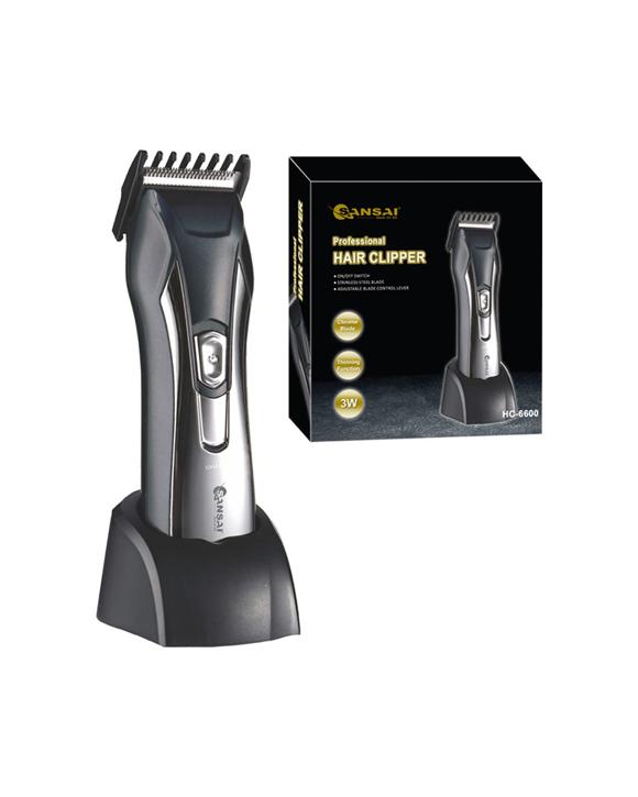 Sansai Professional Rechargeable Corded Cordless Beard Hair Clipper Hair Trimmer - Black
