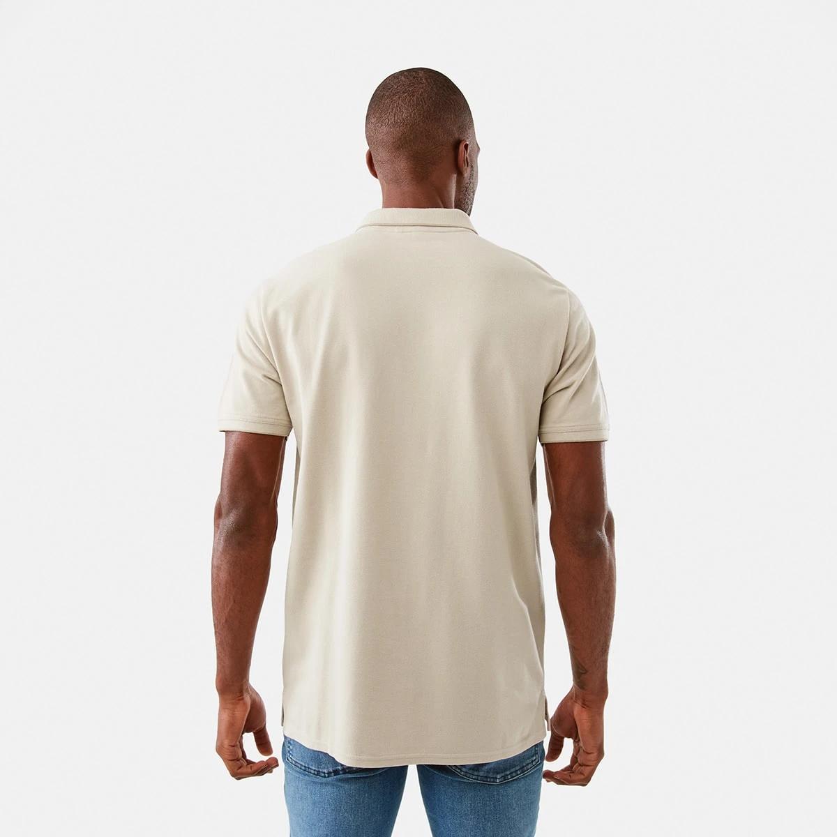 3 Tipped Pique Polo Shirt Bge Pelcan, 3 of 7