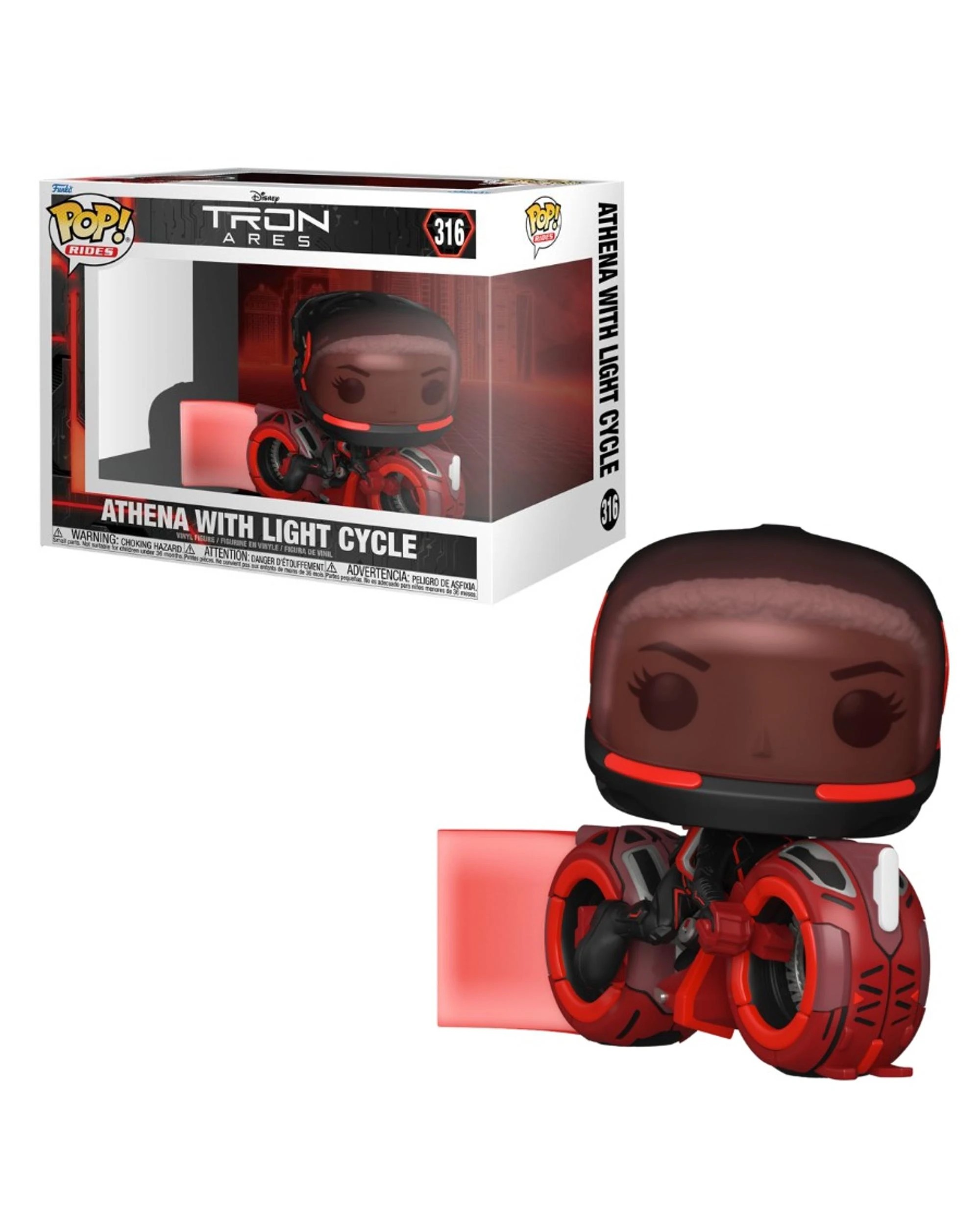1 Tron Ares Athena with Light Cycle Funko POP! Ride, 1 of 2