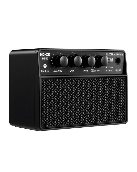 AUSWAY Electric Guitar Amplifier 10W Bluetooth Portable Desktop Mini Practice Amp Speaker