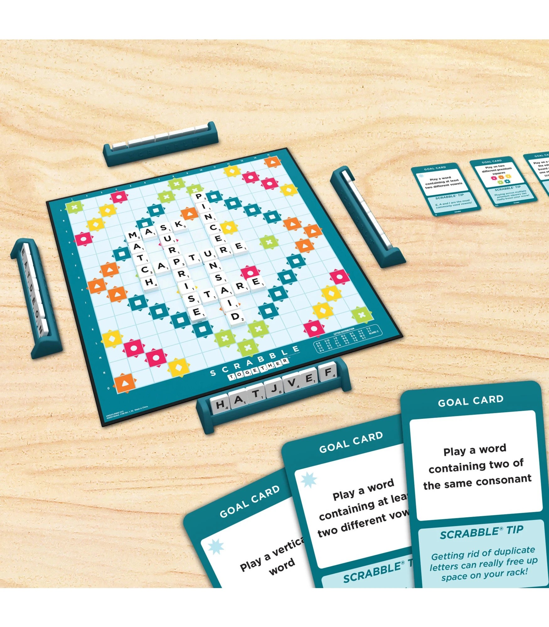 6 Scrabble With Wooden Tiles Board Game, 6 of 6