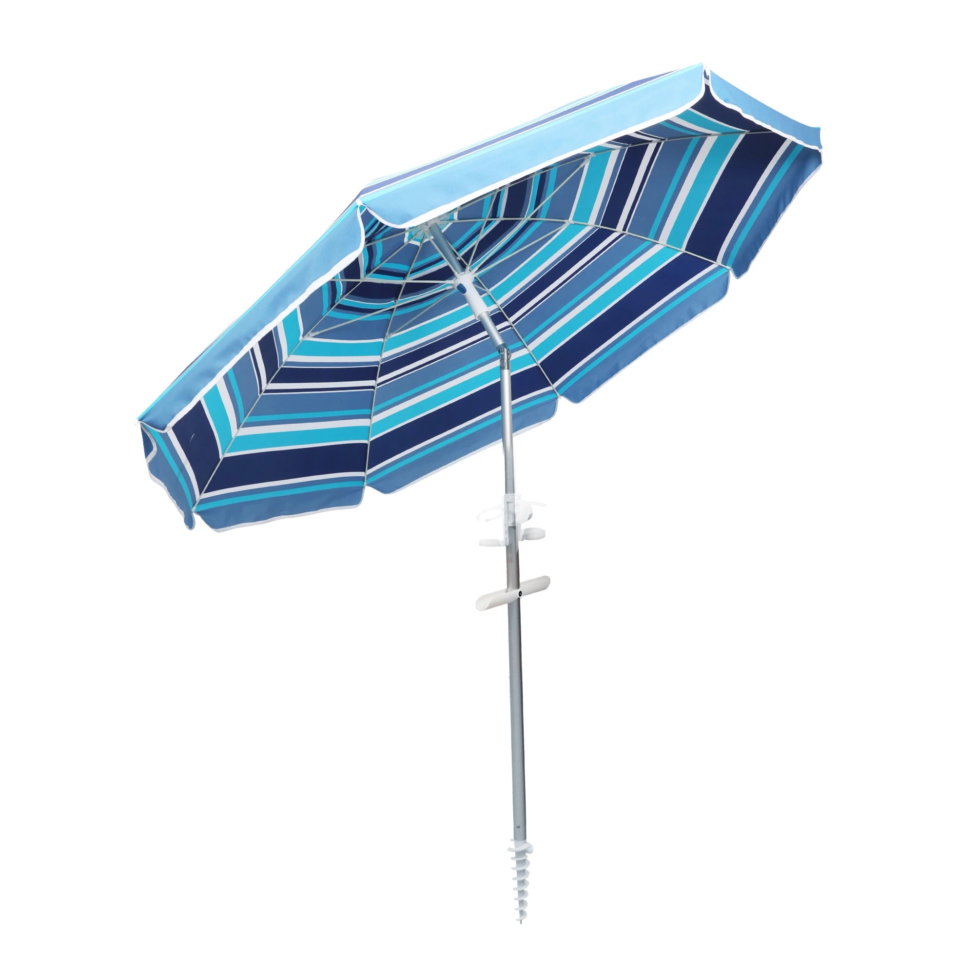2 Mountview Outdoor Beach Umbrella 220cm - Blue, 2 of 9