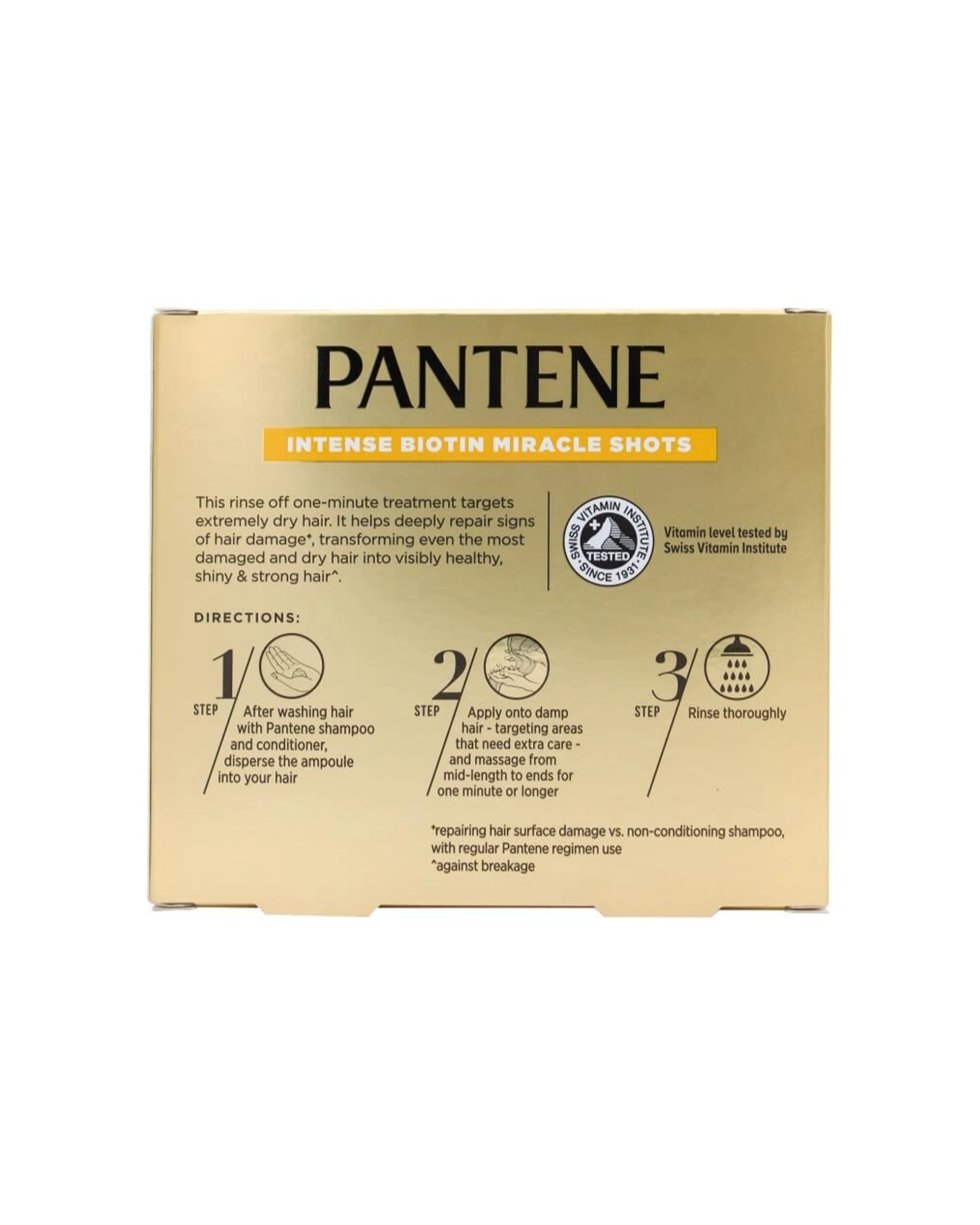 3 Pantene 4x 3pc 15ml Intense Biotin Miracle Shots Hair Treatment - Multi, 3 of 5
