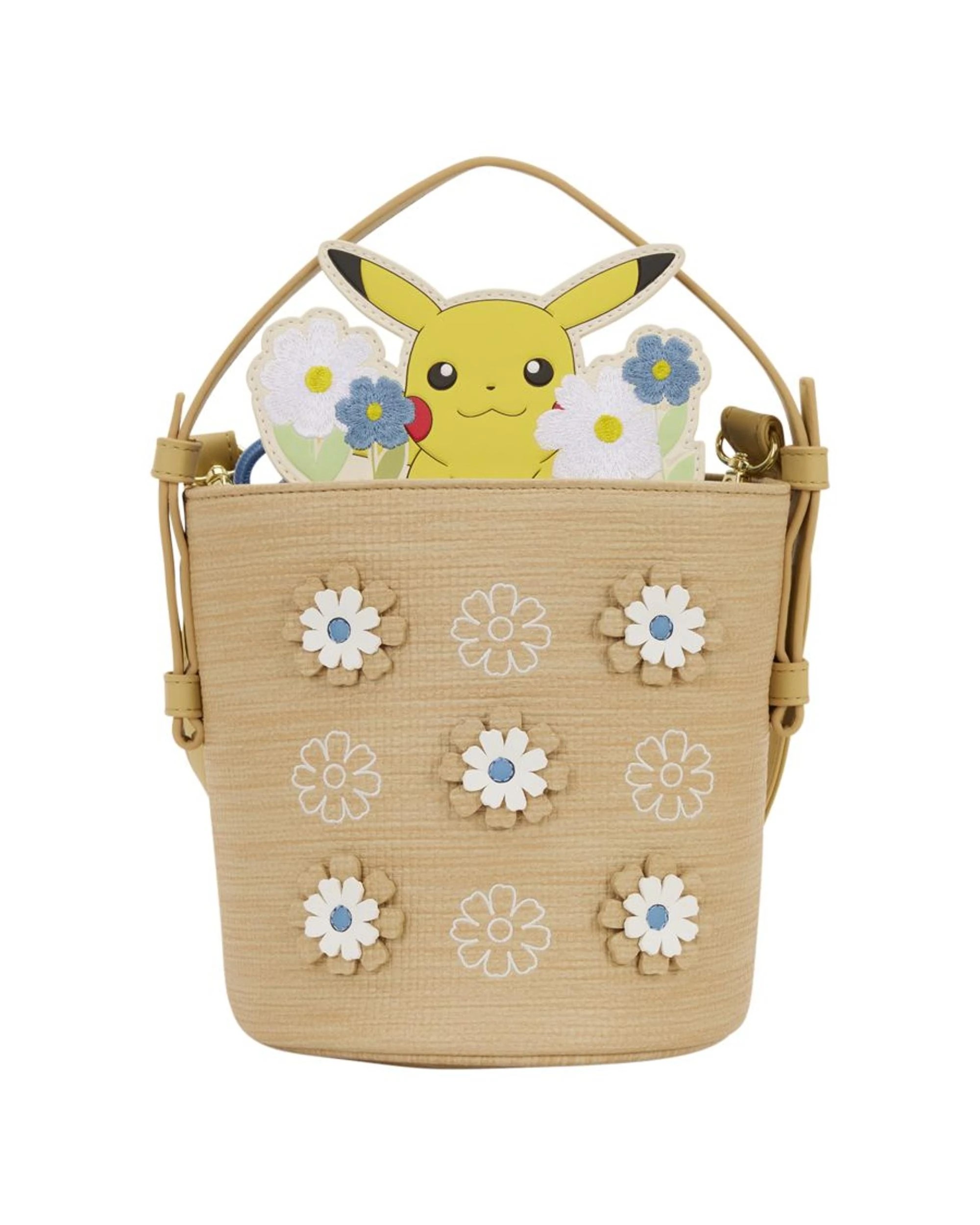 1 Loungefly Pokemon Floral Pikachu Crossbody Bag, 1 of 4