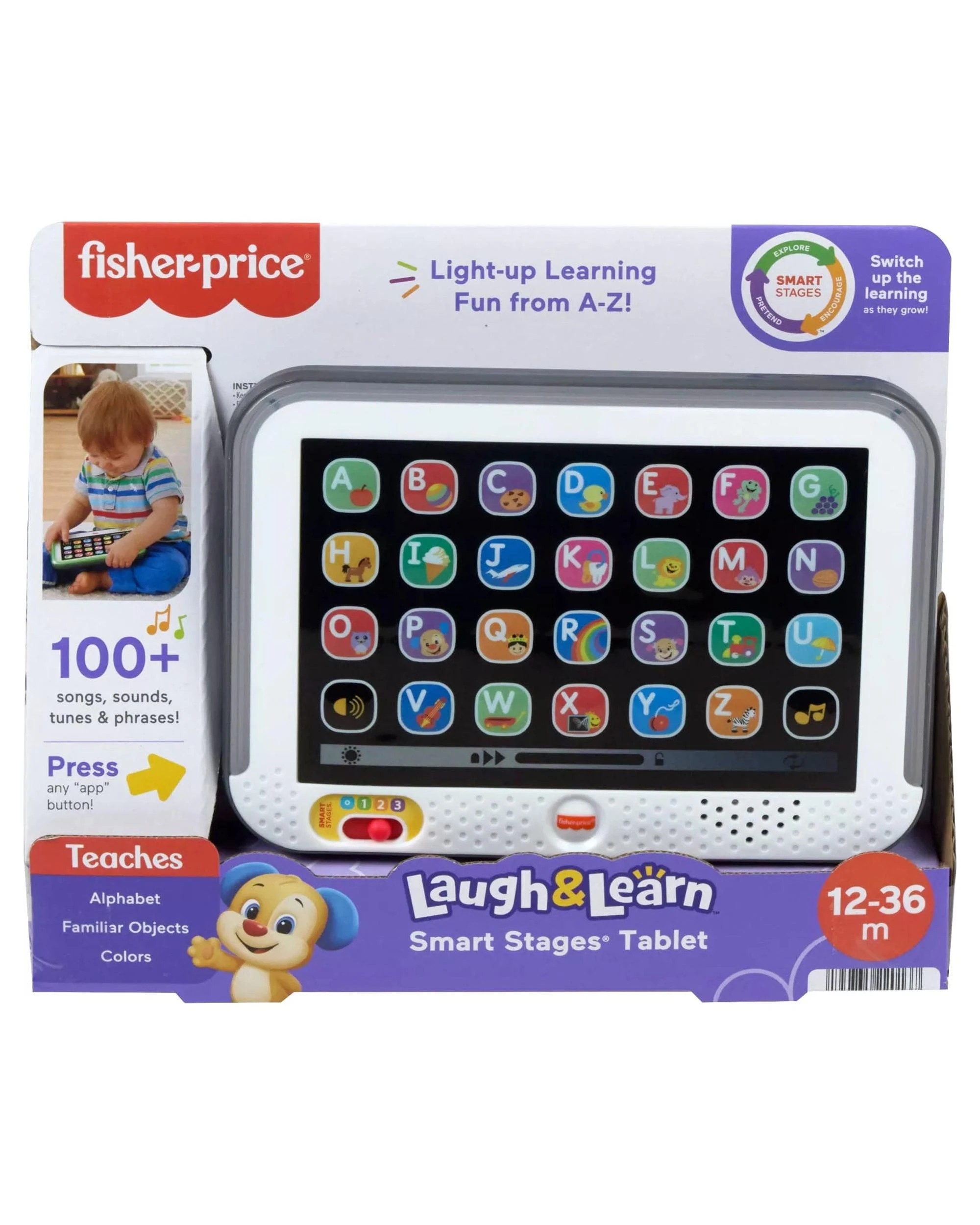 1 Fisher-Price Laugh and Learn Smart Stages Tablet - Grey, 1 of 6