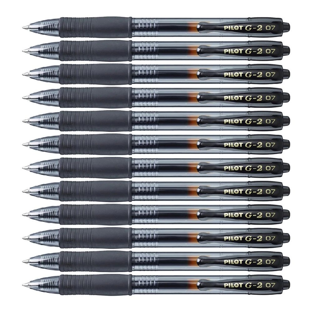 3 PILOT G2 Retractable Gel Pen 0.7mm Black 12 Pack, 3 of 3