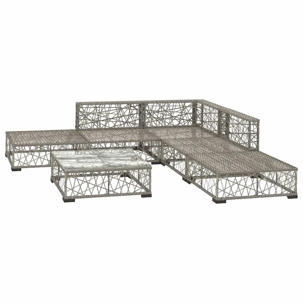 3 vidaXL Garden sofa set Modular - Grey, 3 of 9